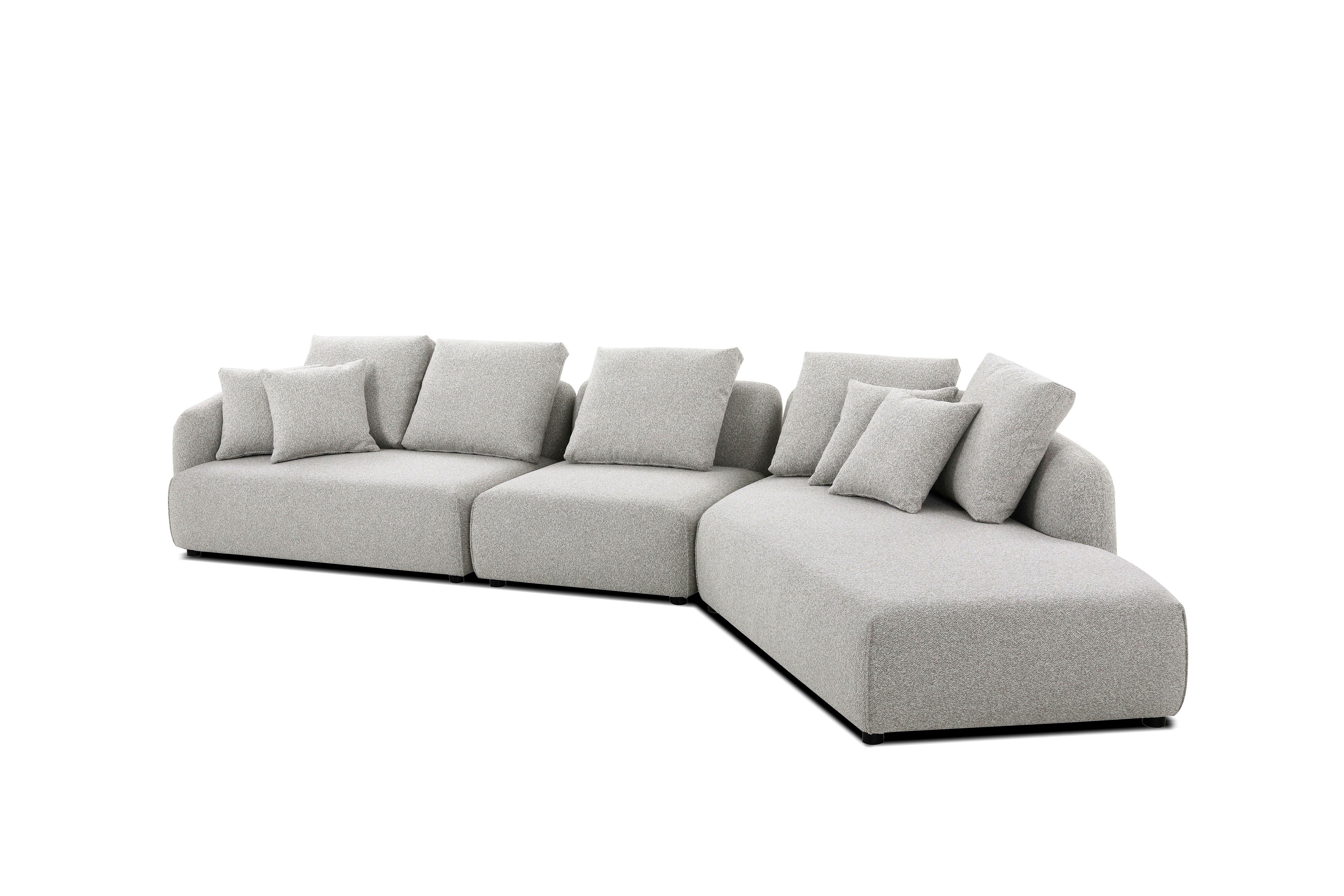 SABA Sectional Chaise Facing Right 3-Piece - Remutear