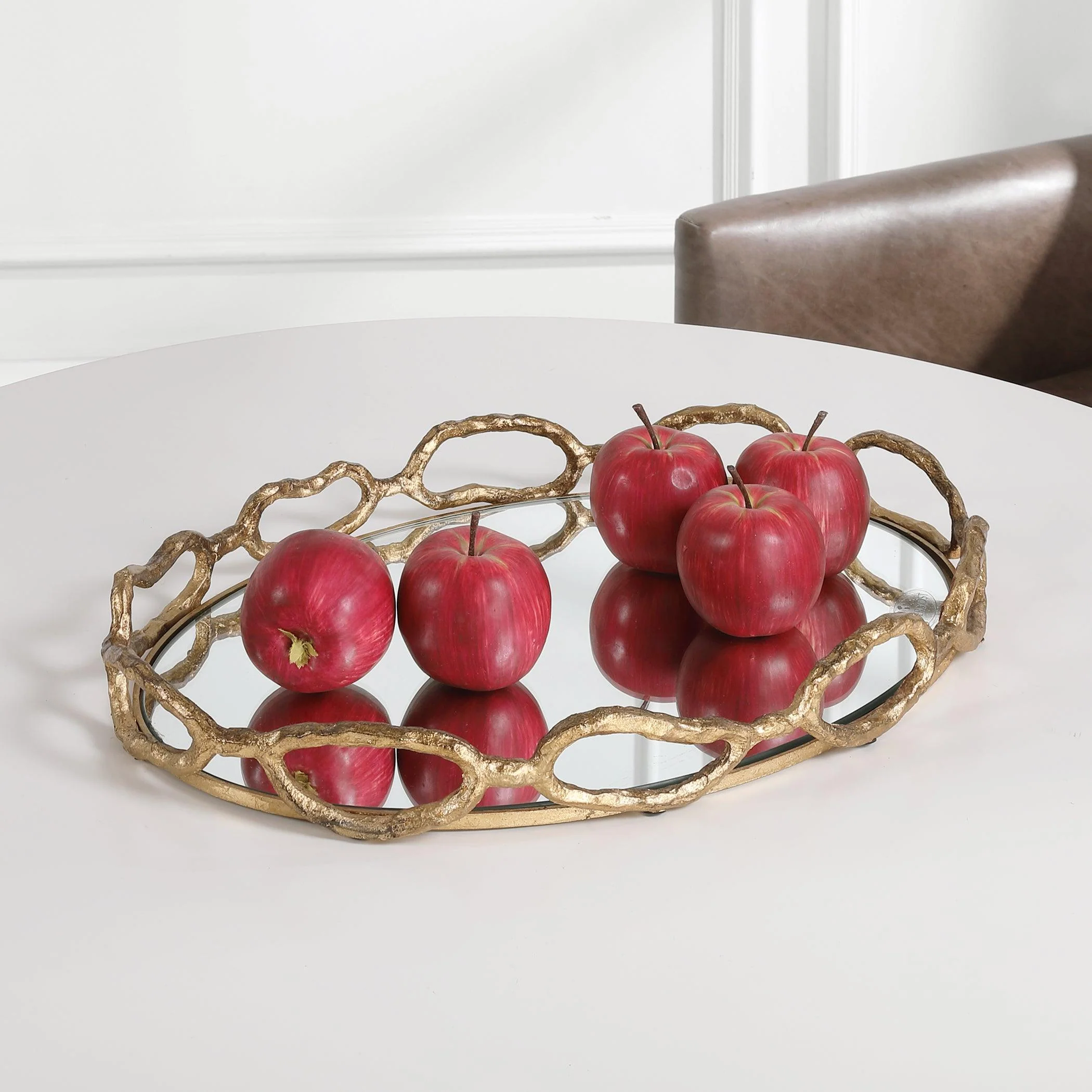 CABLE CHAIN MIRRORED TRAY - Remutear