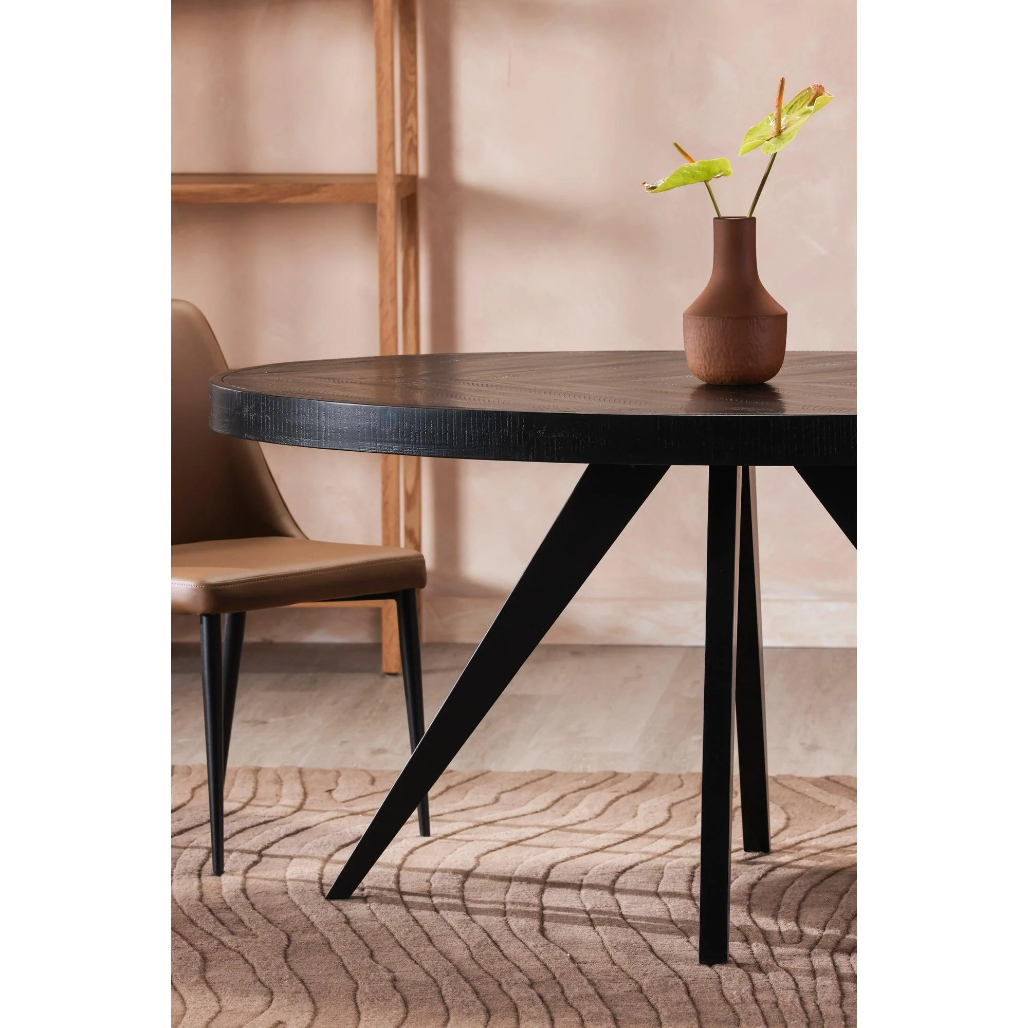 Parq Oval Dining Table Black - Remutear