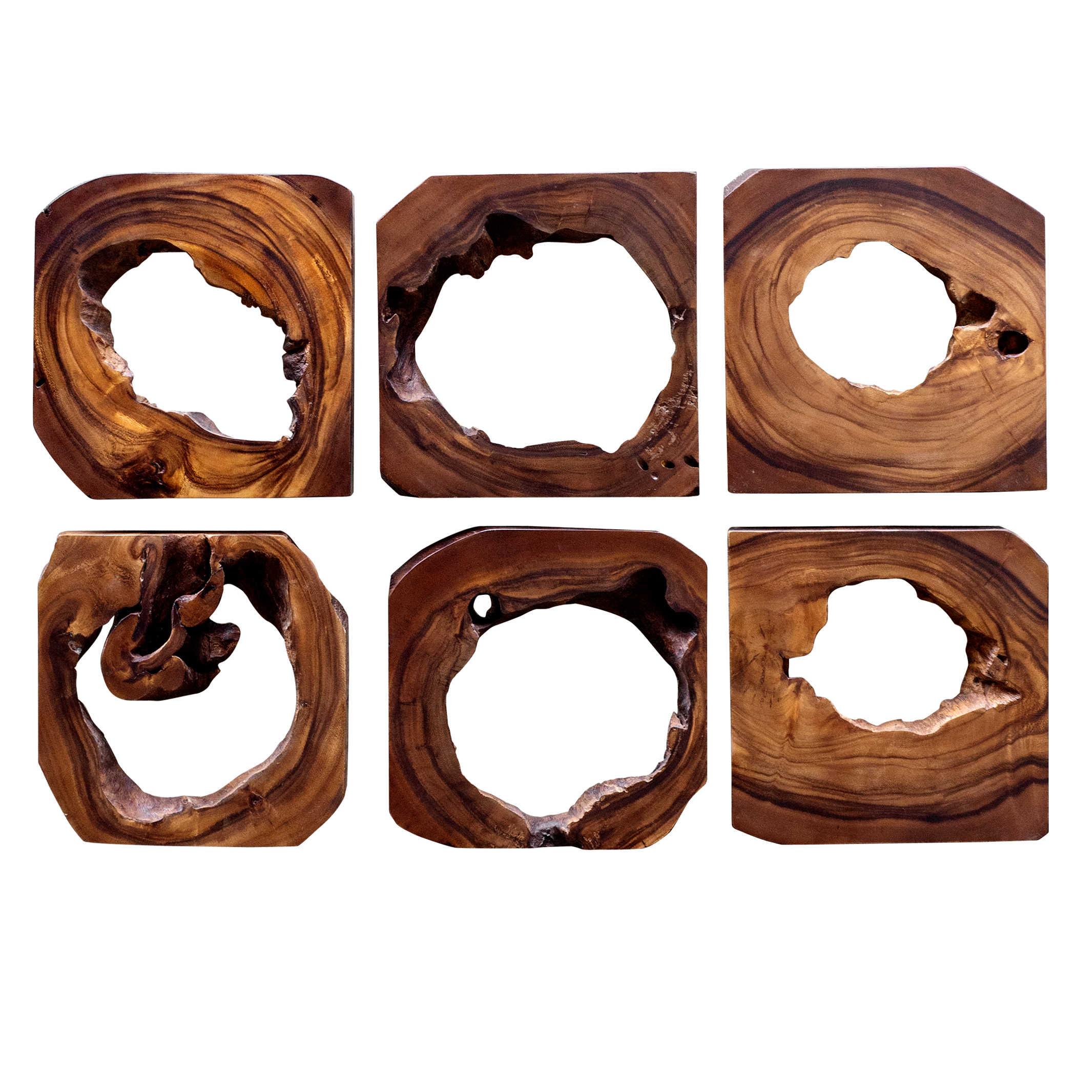 ADLAI WOOD WALL ART SET OF 6 - Remutear