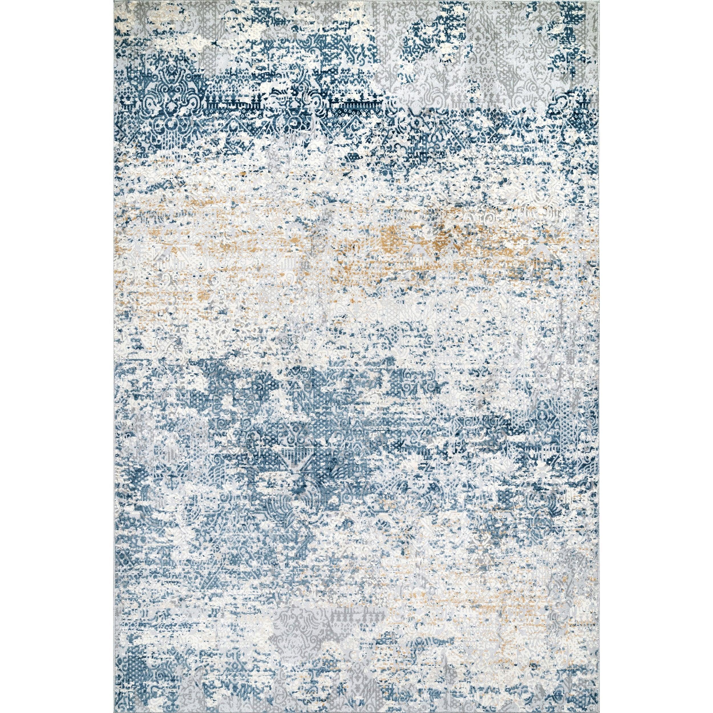Wilde Abstract Distressed Area Rug - Remutear