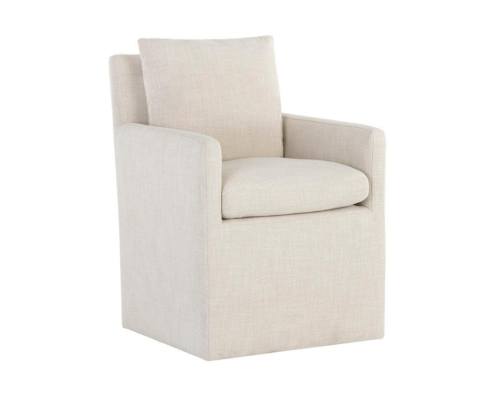 Glenrose Wheeled Dining Armchair - Remutear