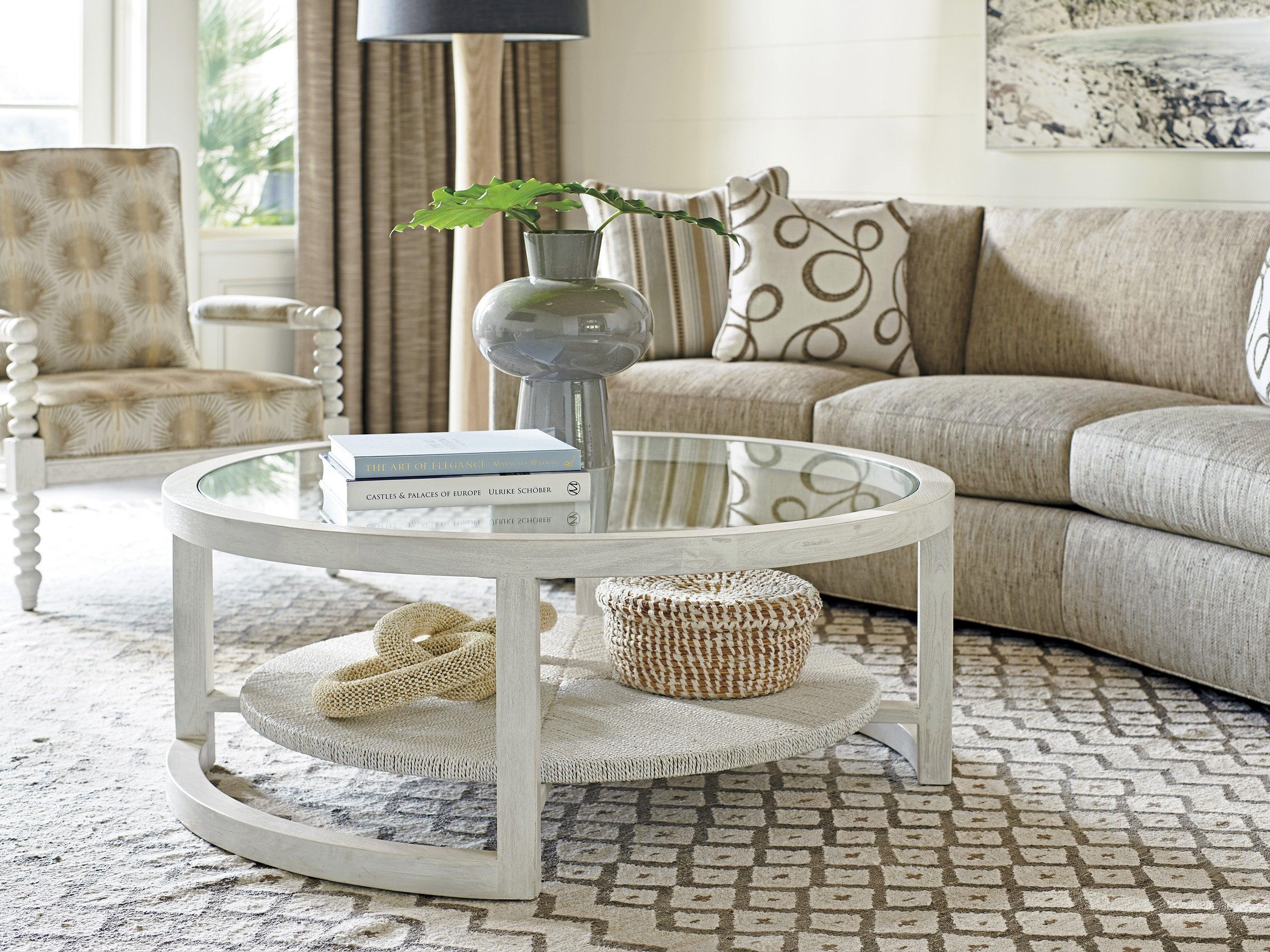Ocean Breeze Pompano Round Cocktail Table - Remutear