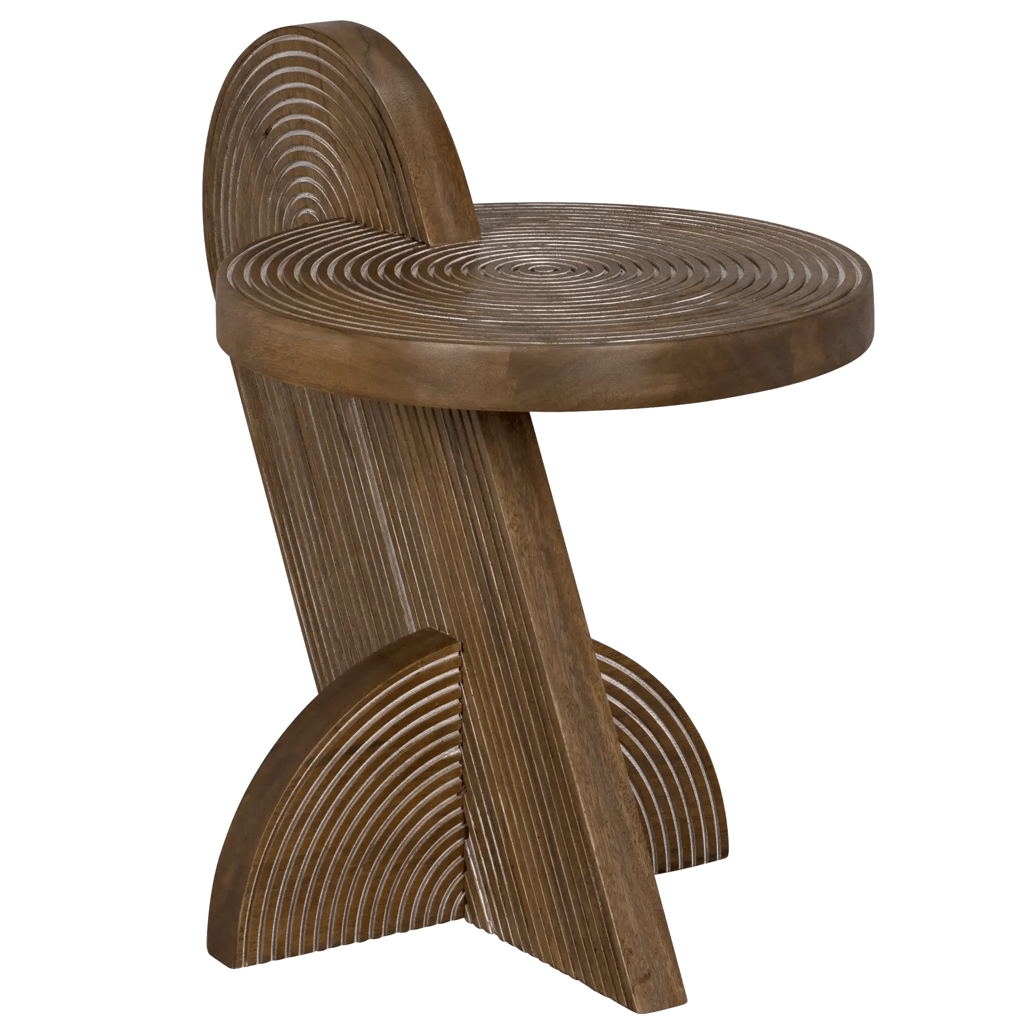 Saturn Side Table, Dark Walnut - Remutear