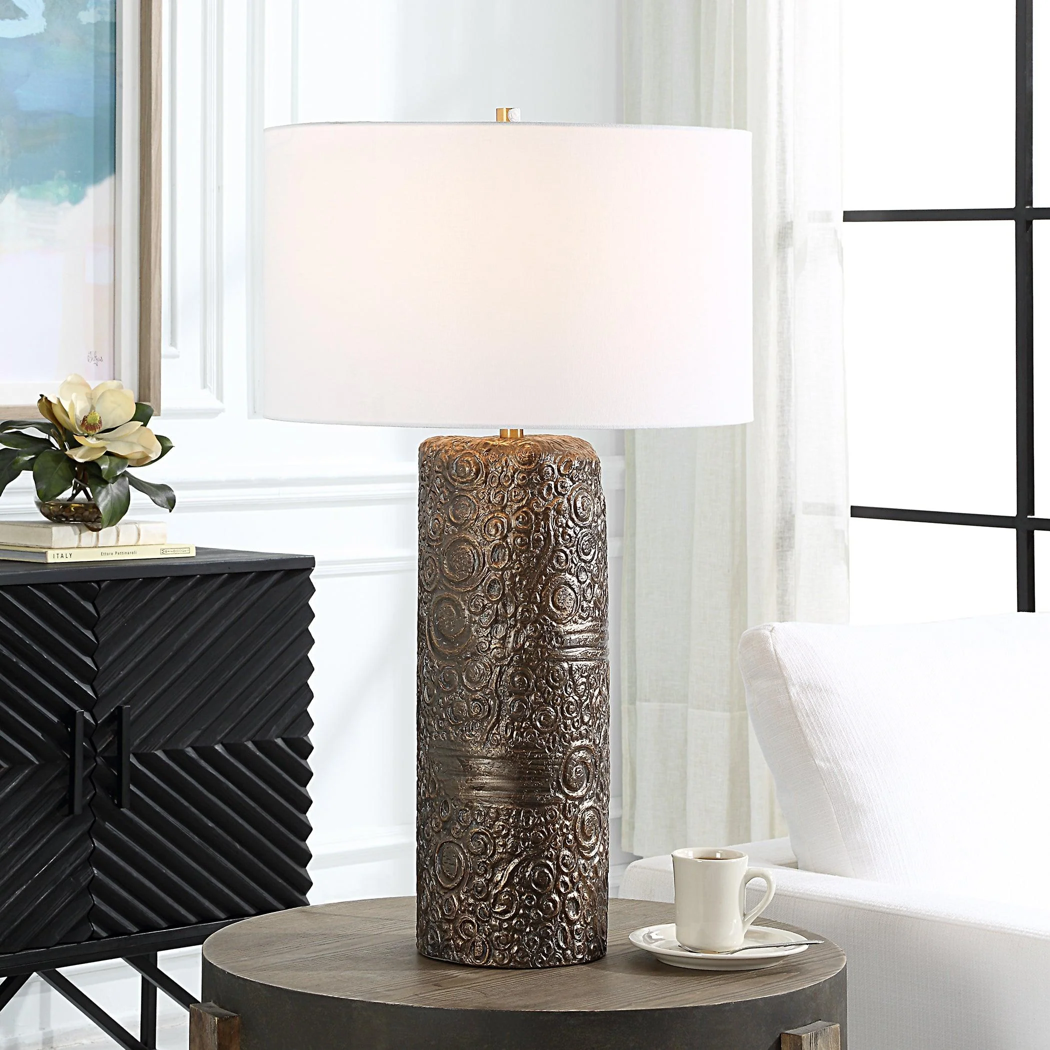 Malaga Brass Table Lamp - Remutear