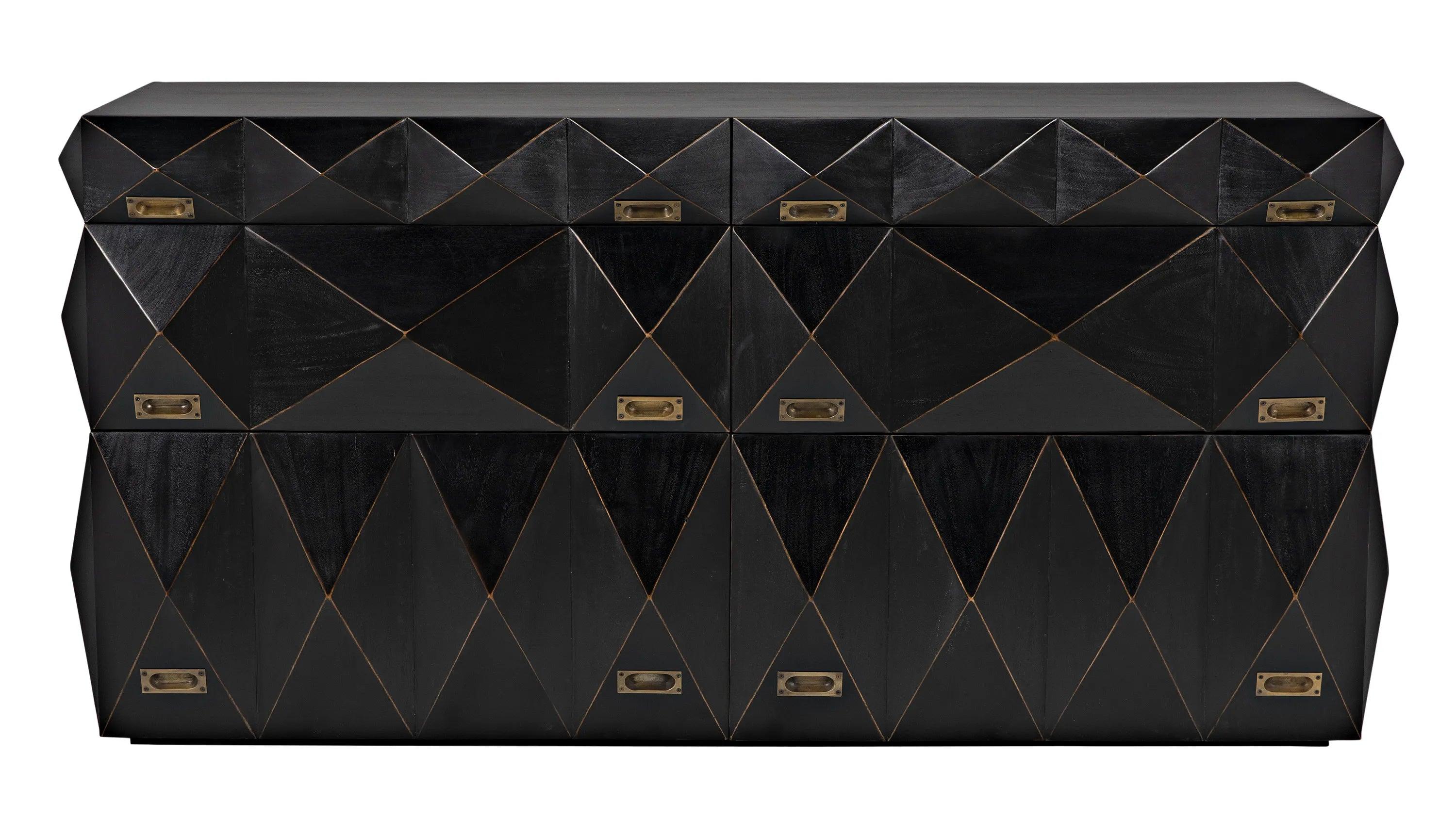 Allegra Dresser, Hand Rubbed Black - Remutear