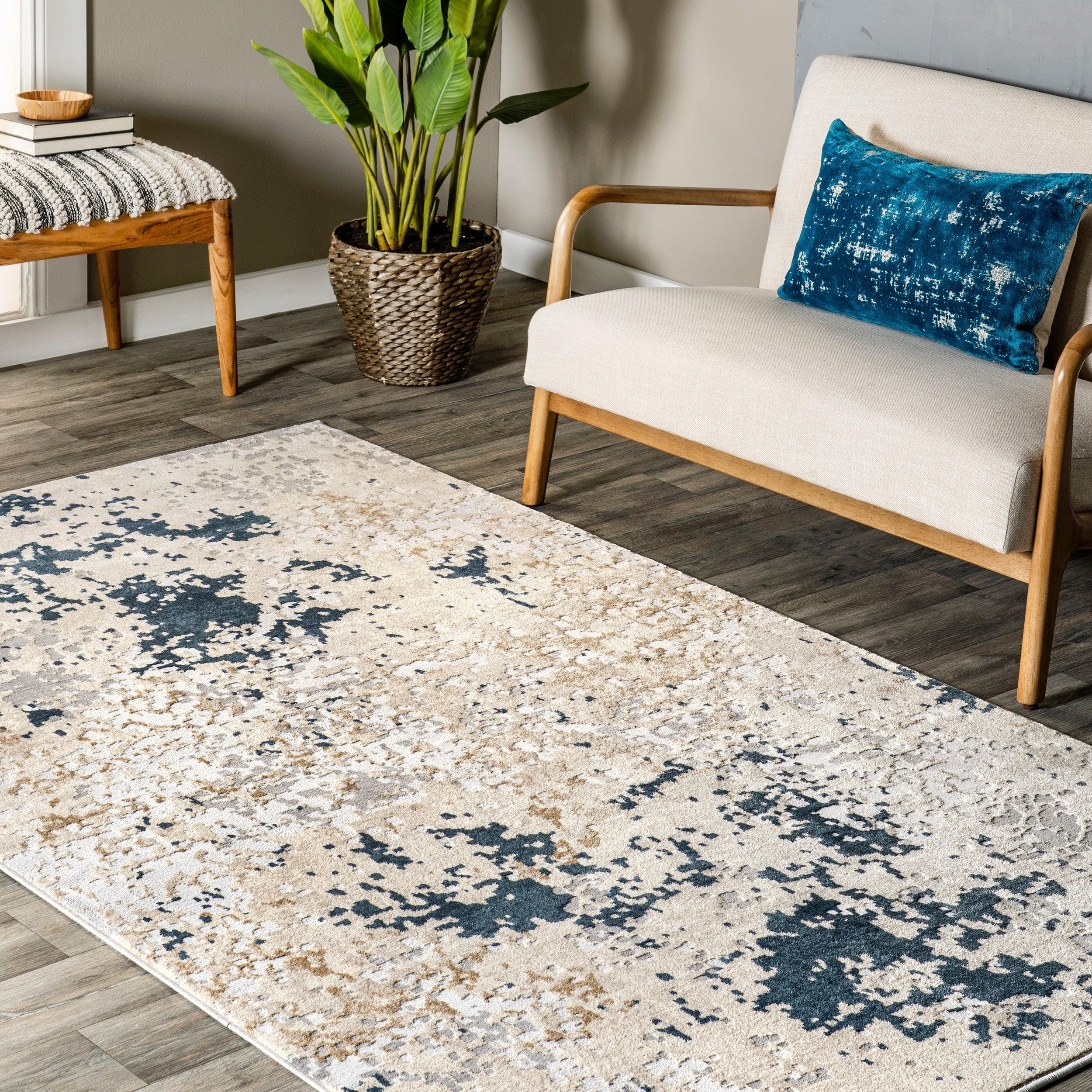 Chastin Modern Abstract Area Rug - Remutear
