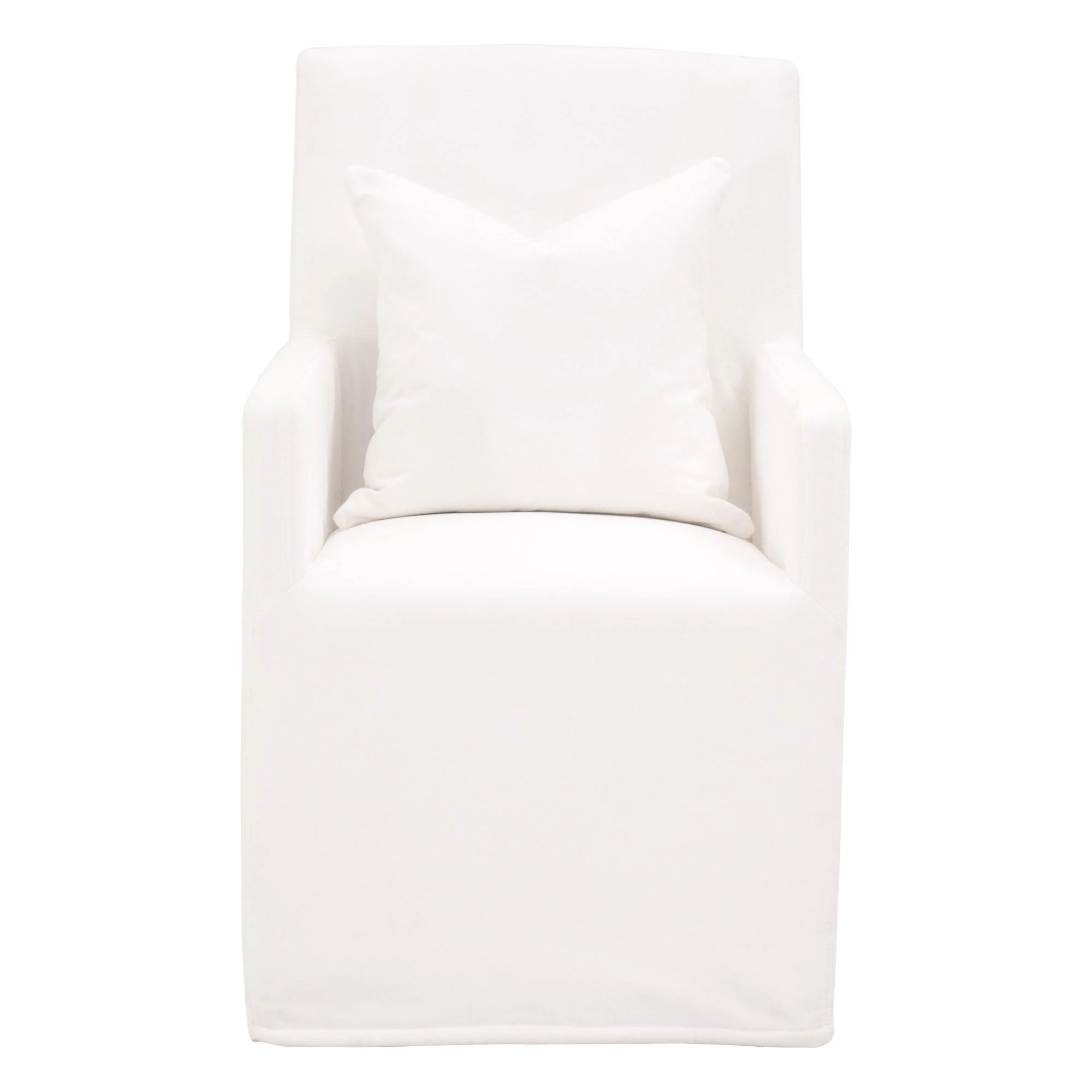Shelter Slipcover Arm Chair with Casters - Remutear