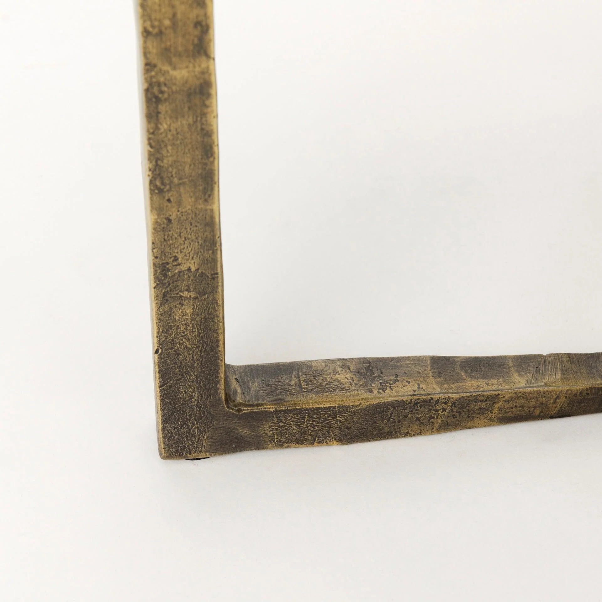Atticus Marble and Antiqued Gold Metal Nesting Accent Tables (Set of 2) - Remutear