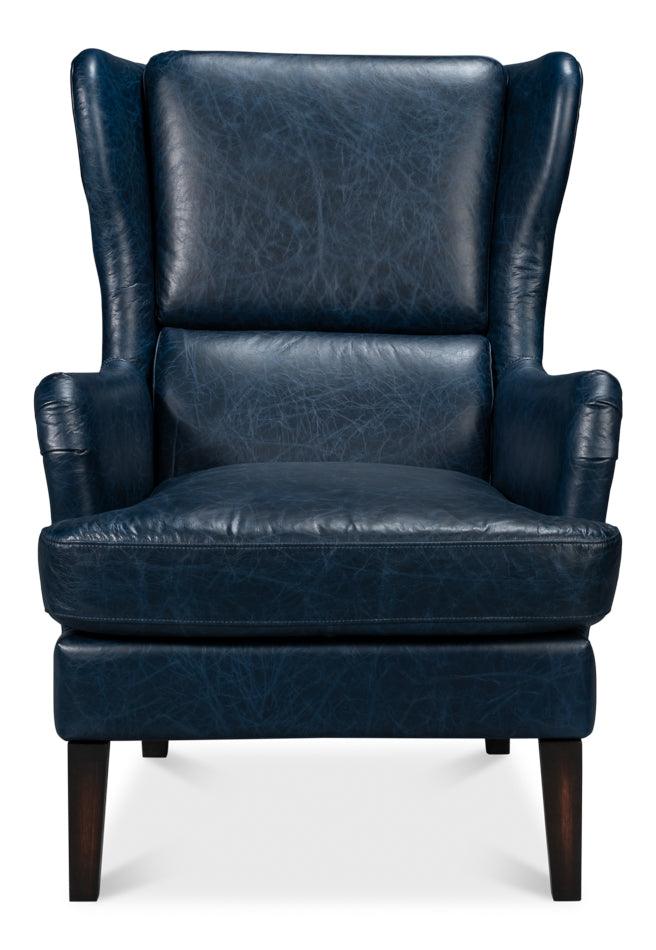 Elite Wing Lounge Chair - Chateau Blue - Remutear