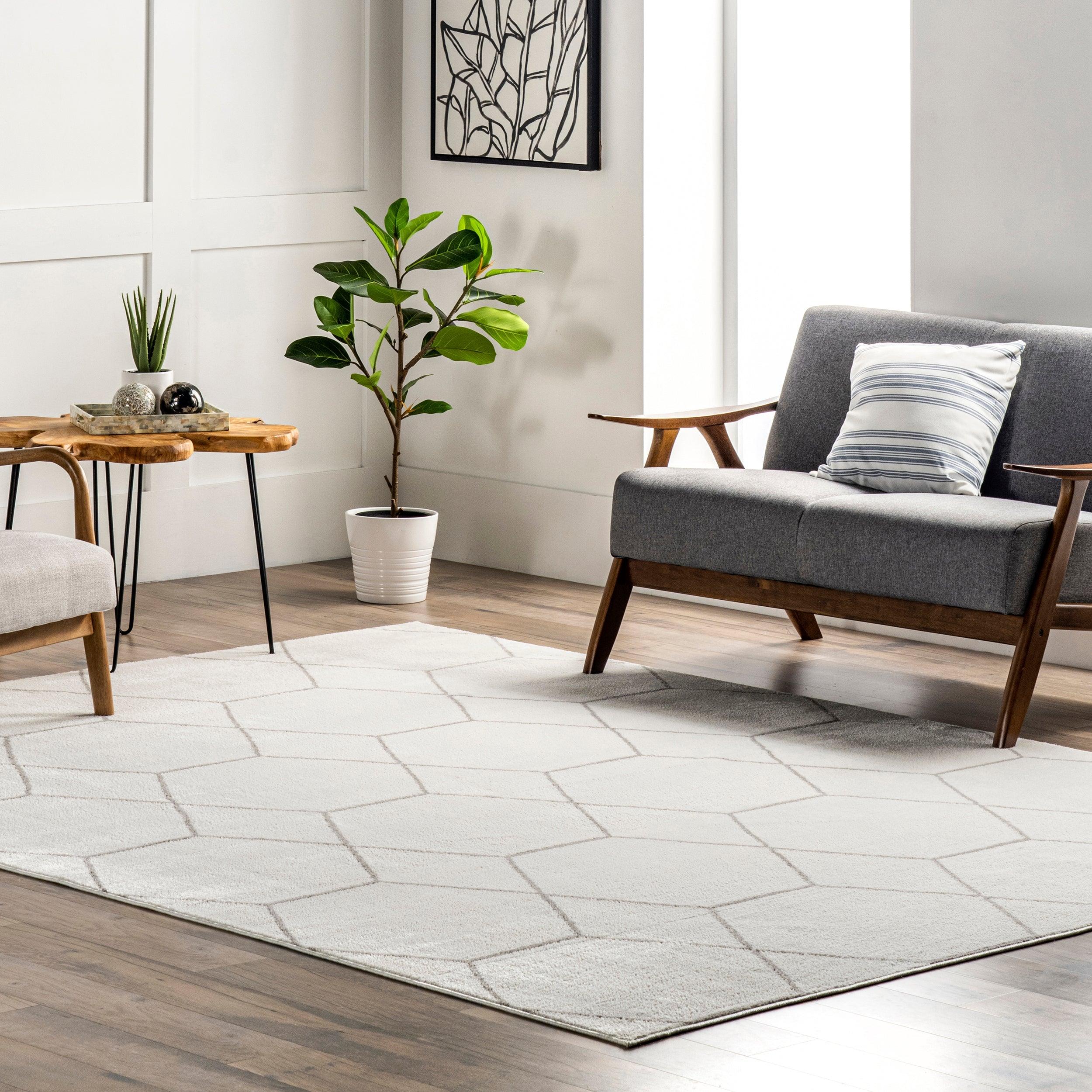 Veronica Geometric Honeycomb Area Rug - Remutear