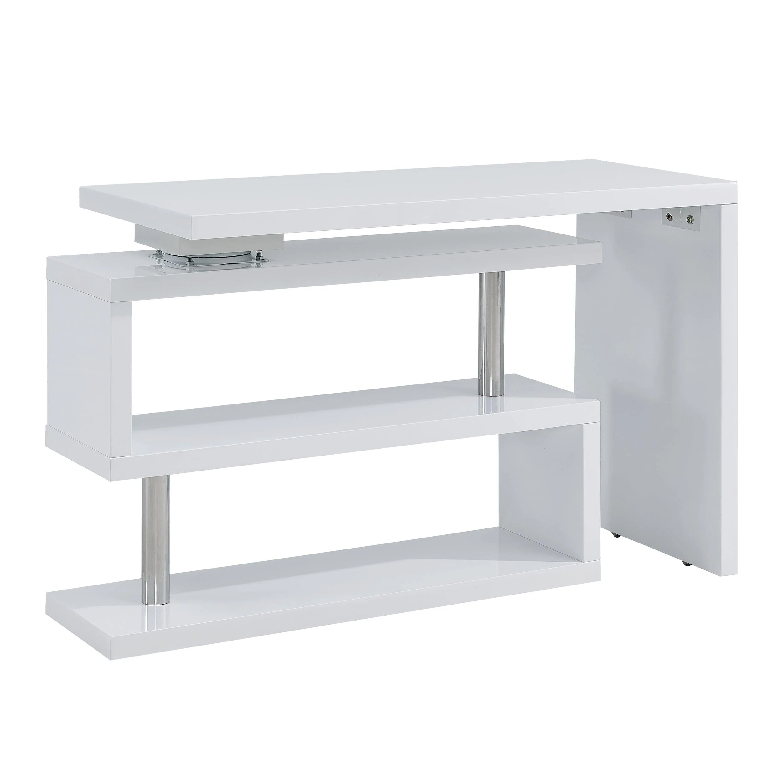 Yates Multifunctional Corner/L Desk w/ Shelves - Remutear