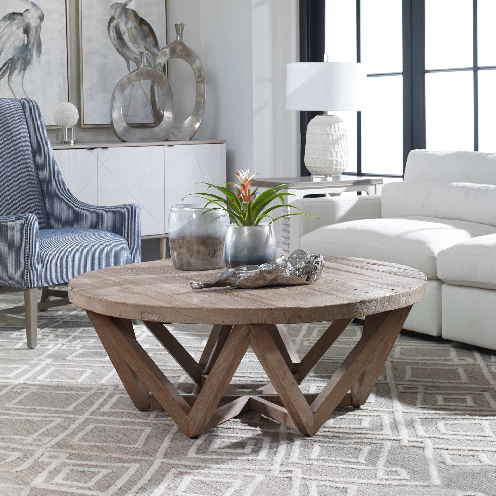 KENDRY RECLAIMED WOOD COFFEE TABLE - Remutear