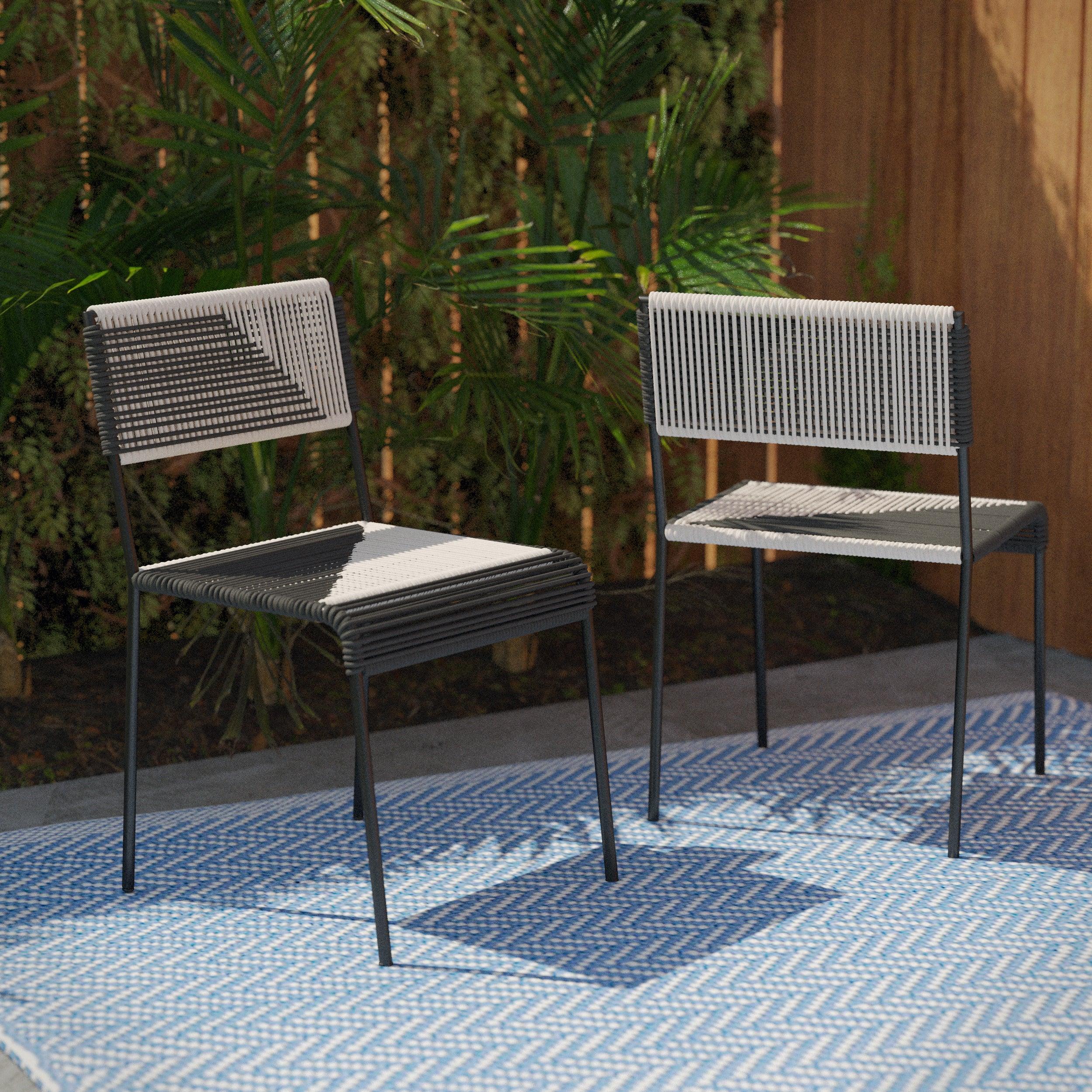 Watkindale Woven Outdoor Chairs – 2pc Set - Remutear