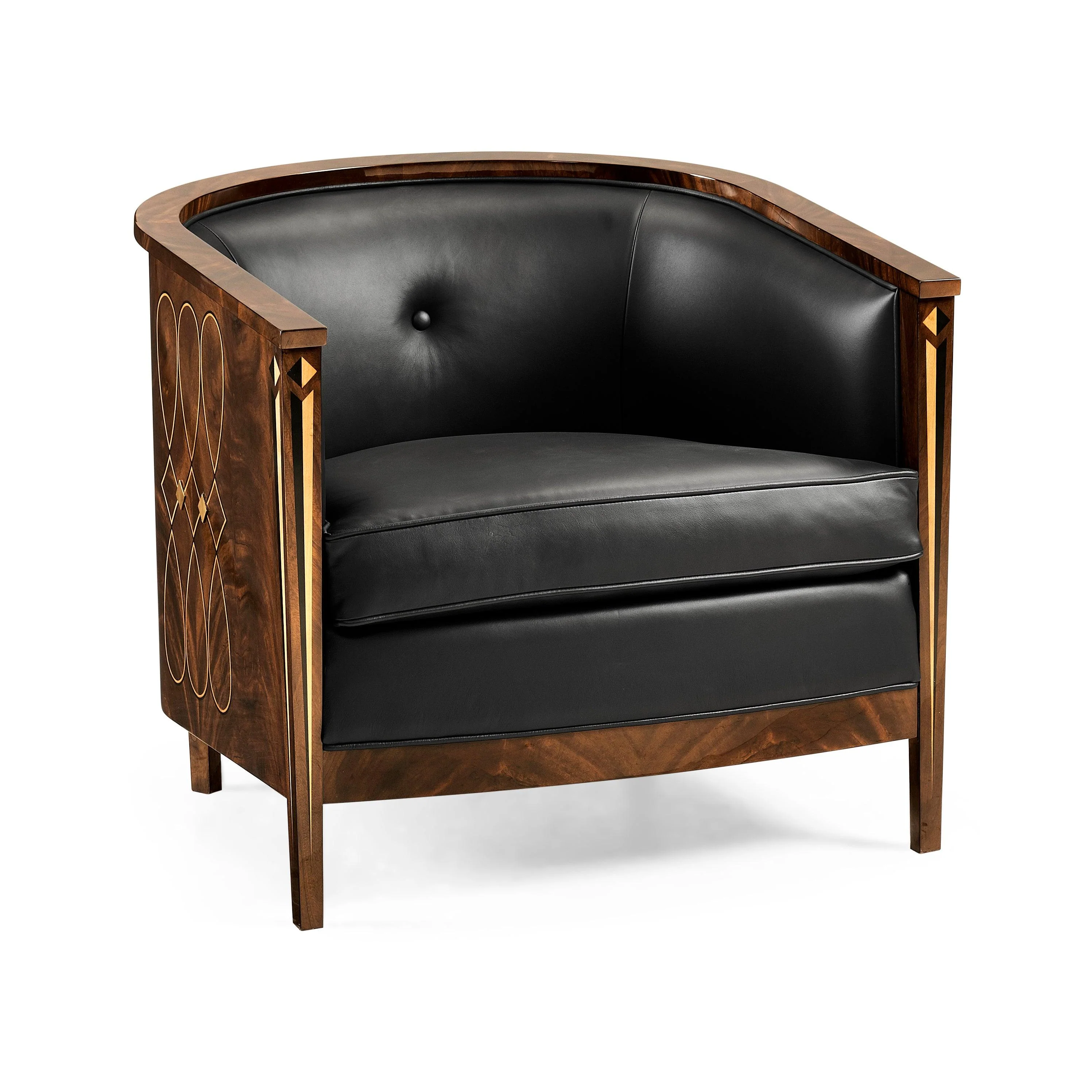 Tribeca Knightbridge Leather Tub Chair - Remutear
