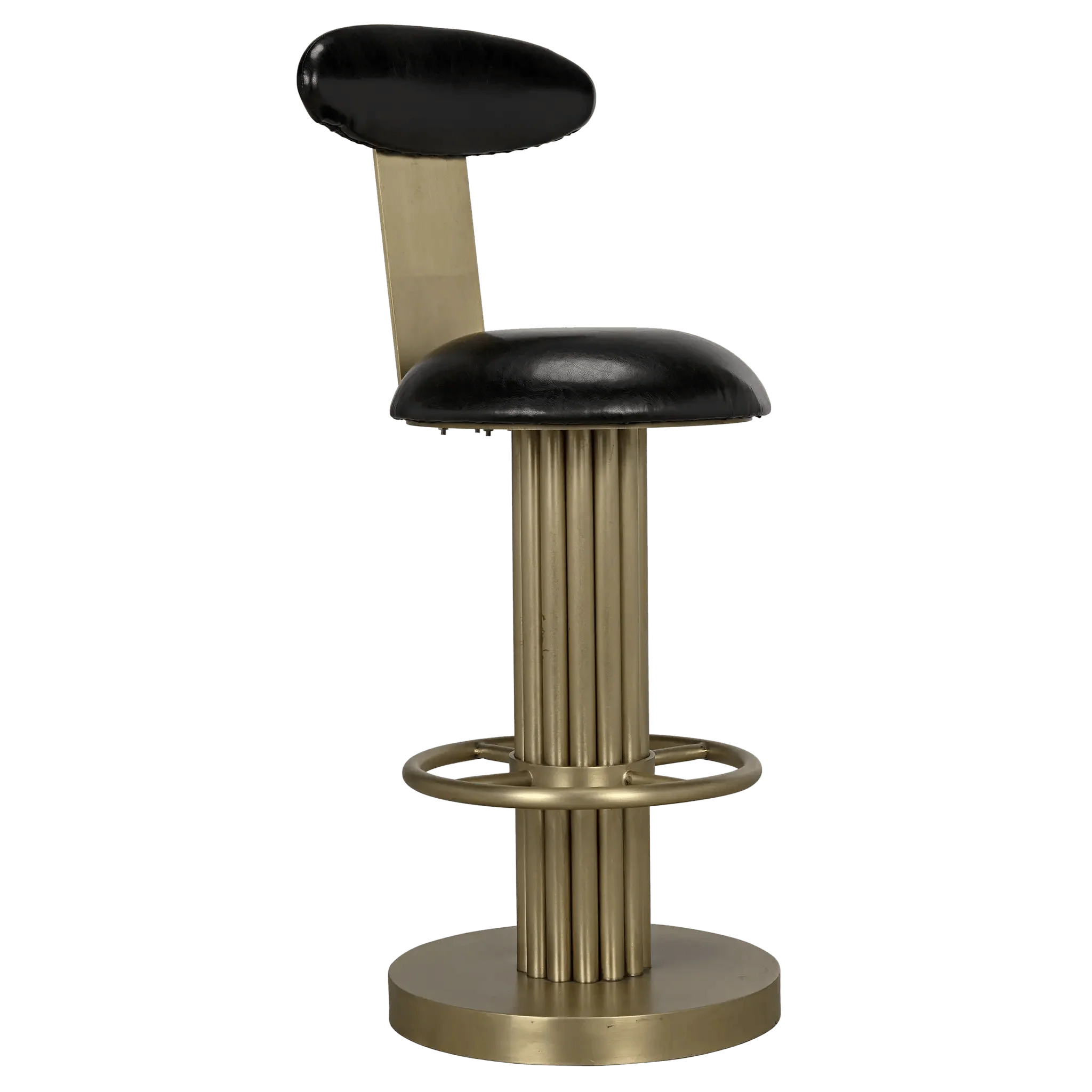 Sedes Counter Stool, Steel with Brass Finish - Remutear