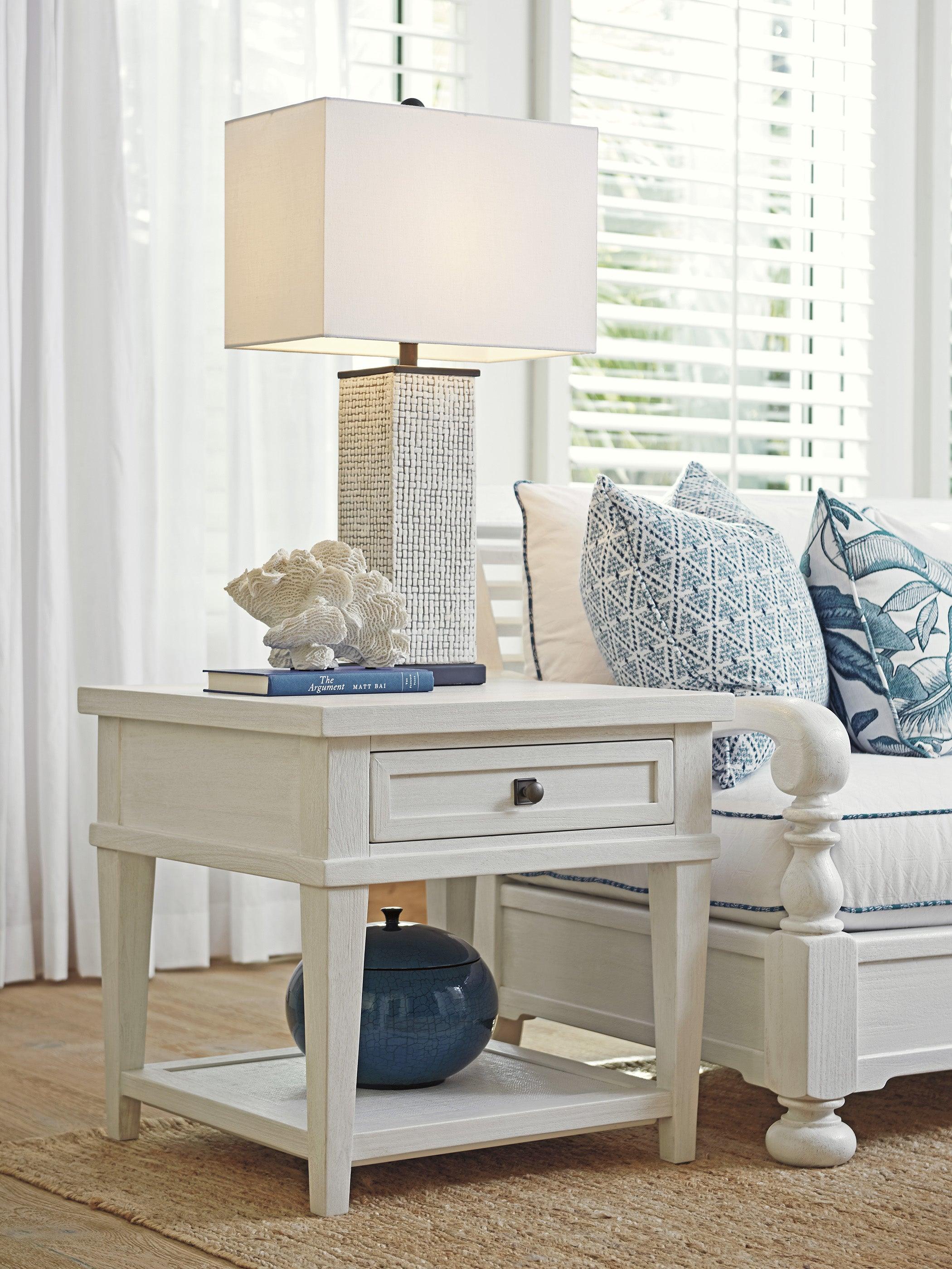 Ocean Breeze Palm Coast Square End Table - Remutear