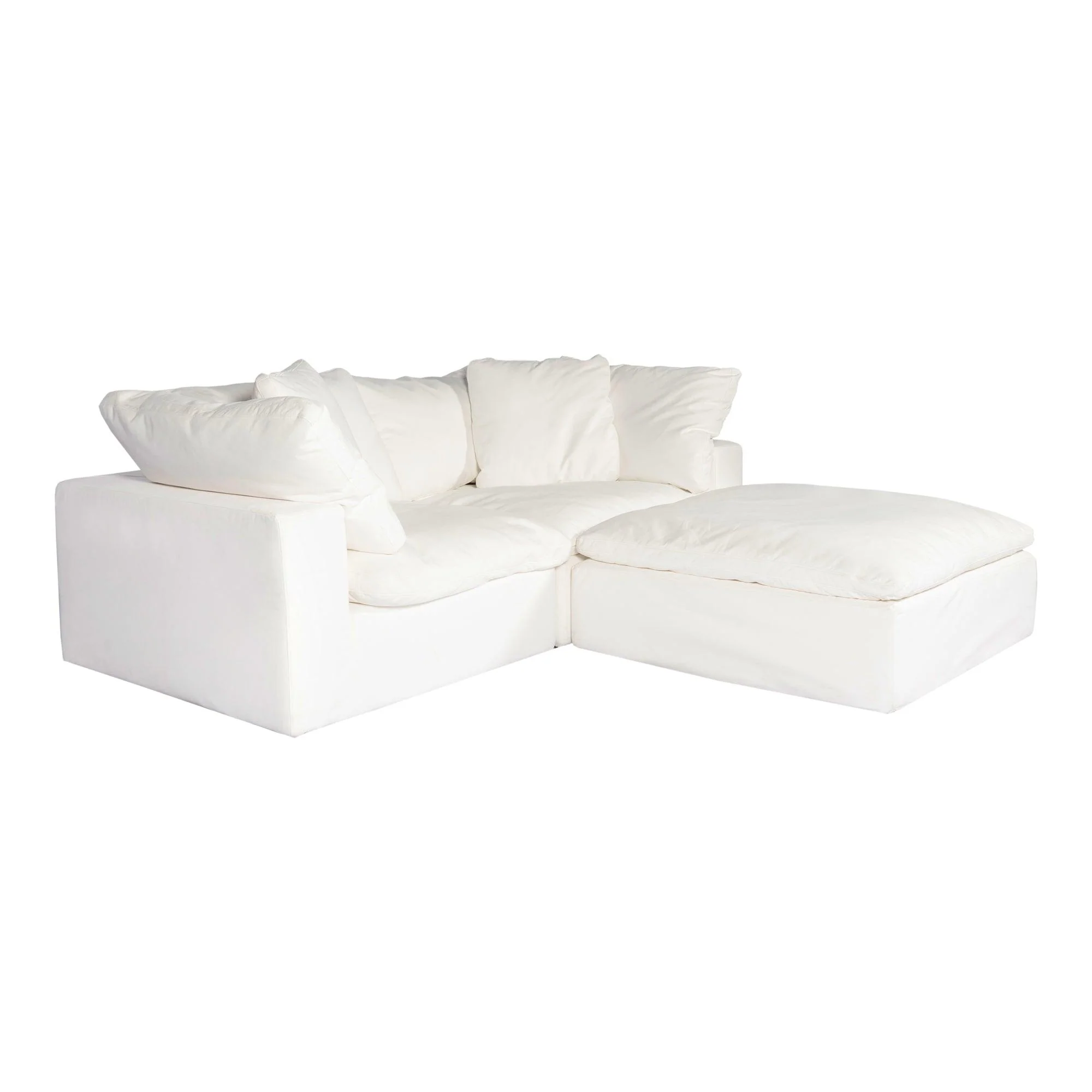 Clay Nook Modular Sectional Performance Fabric White - Remutear