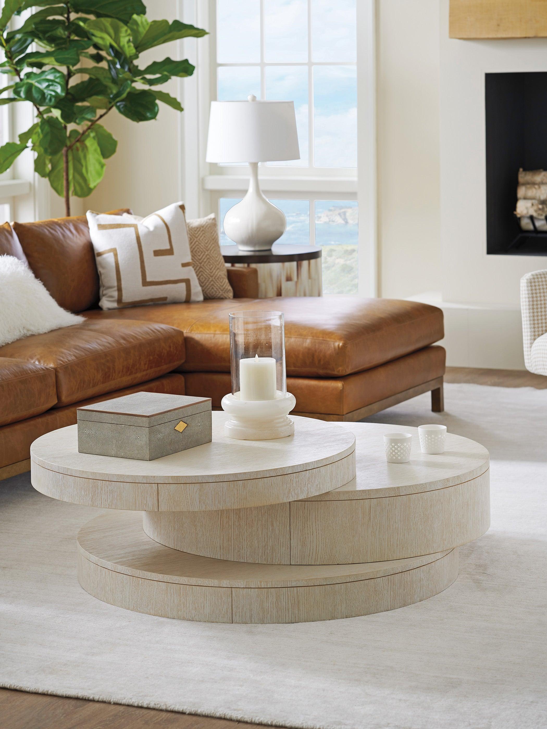 Carmel Ventana Round Cocktail Table - Remutear