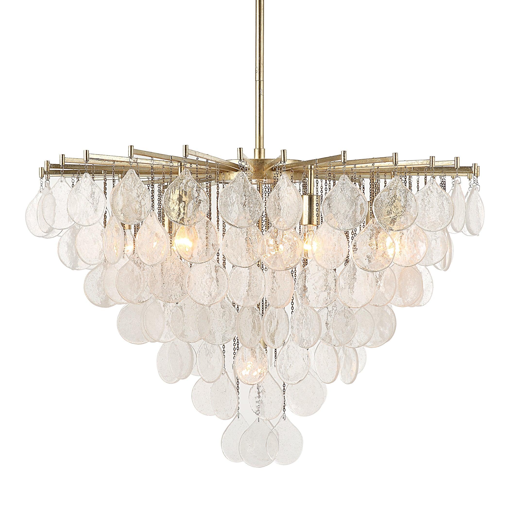 Goccia 8 Light Tear Drop Glass Pendant - Remutear