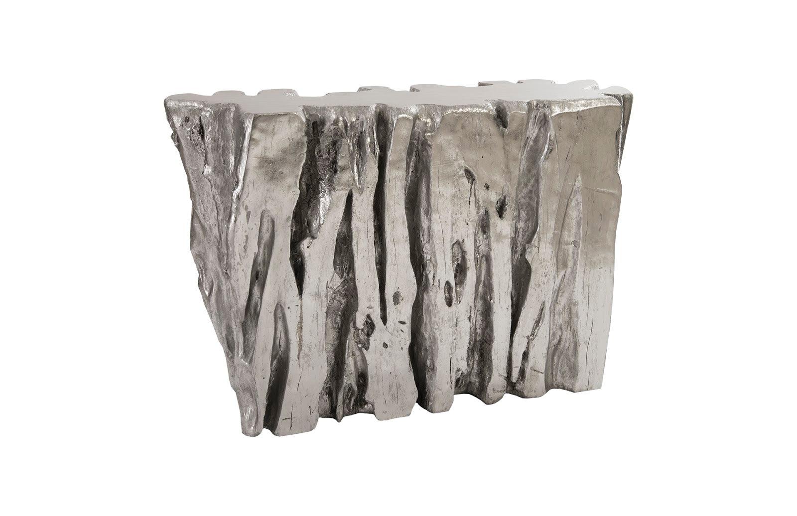 Freeform Console Table, Silver Leaf - Remutear
