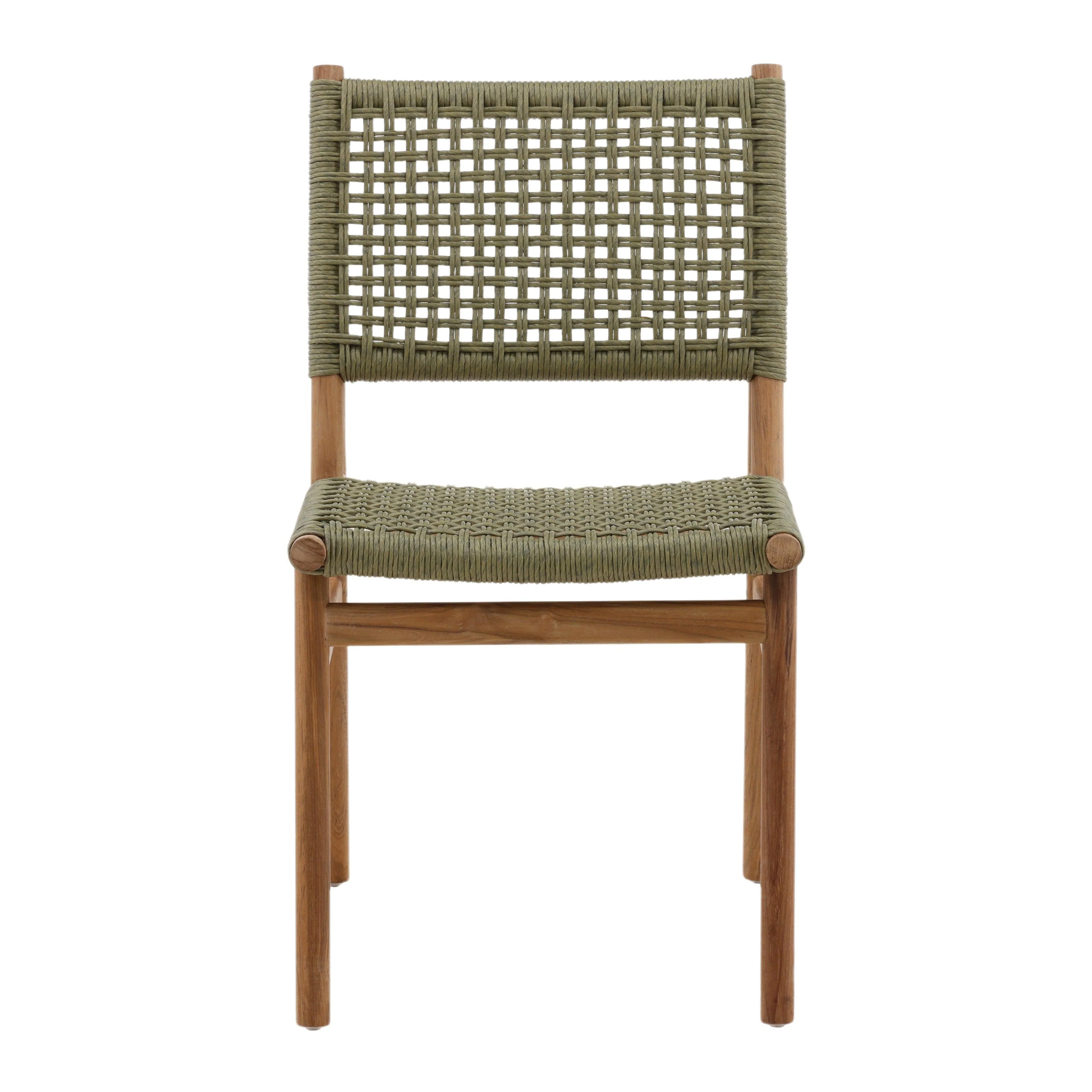 Francina Outdoor Dining Chair Set of 2 Green - Remutear