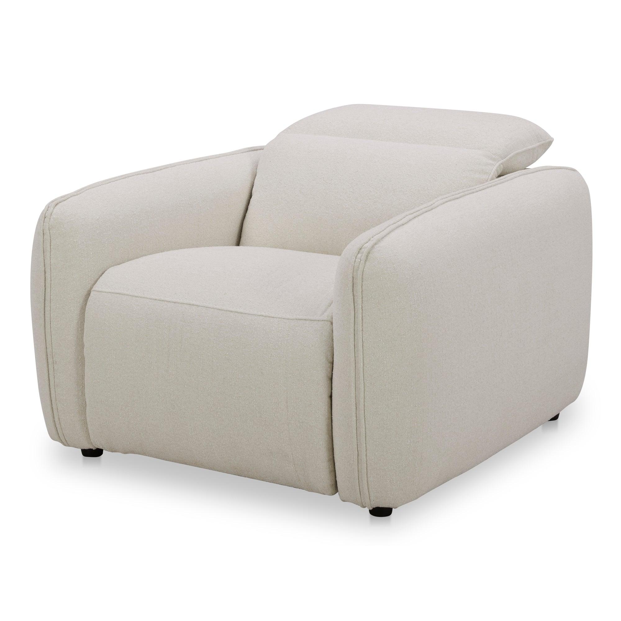 Eli Power Recliner Chair Warm White - Remutear