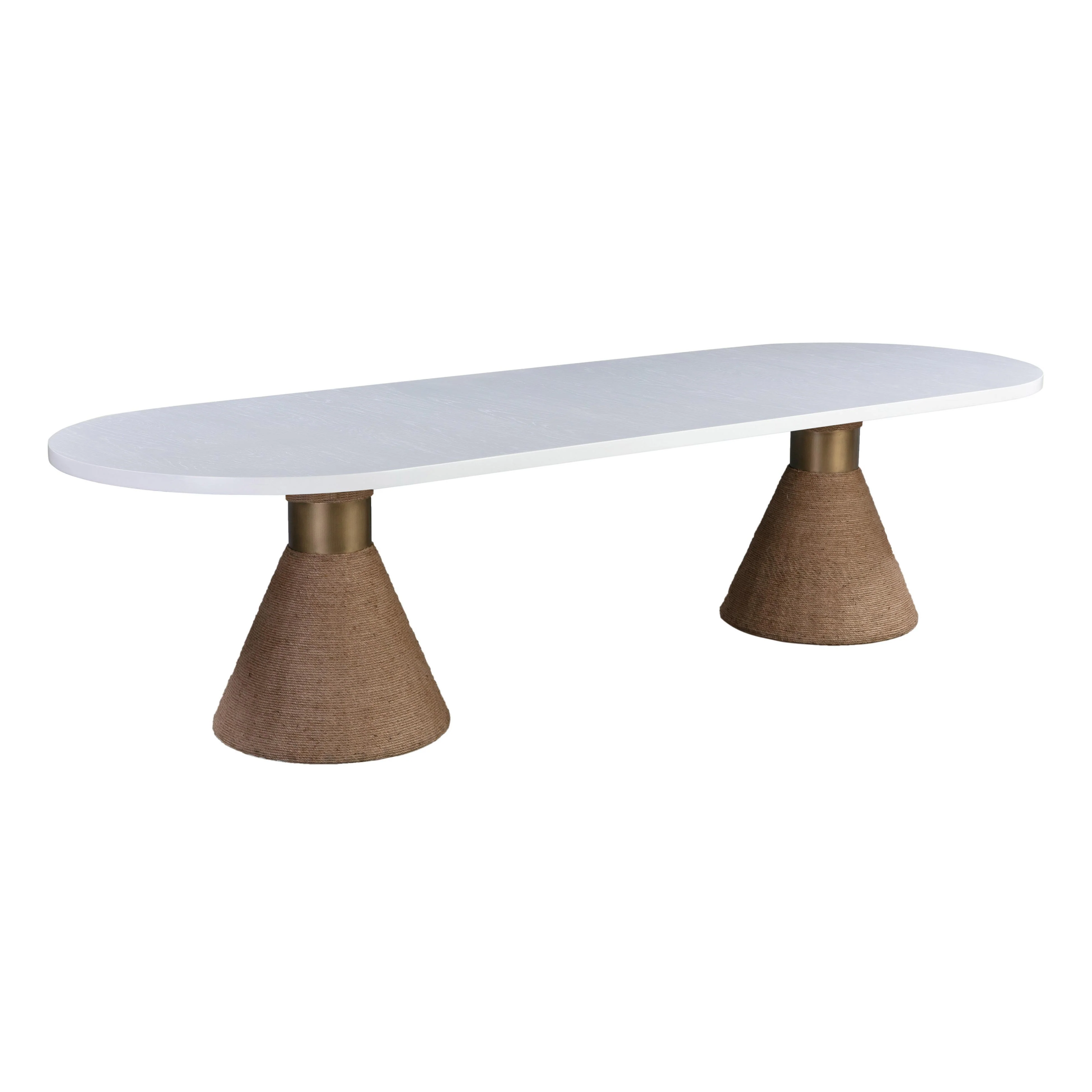 Rishi Natural Rope Oval Table - Remutear