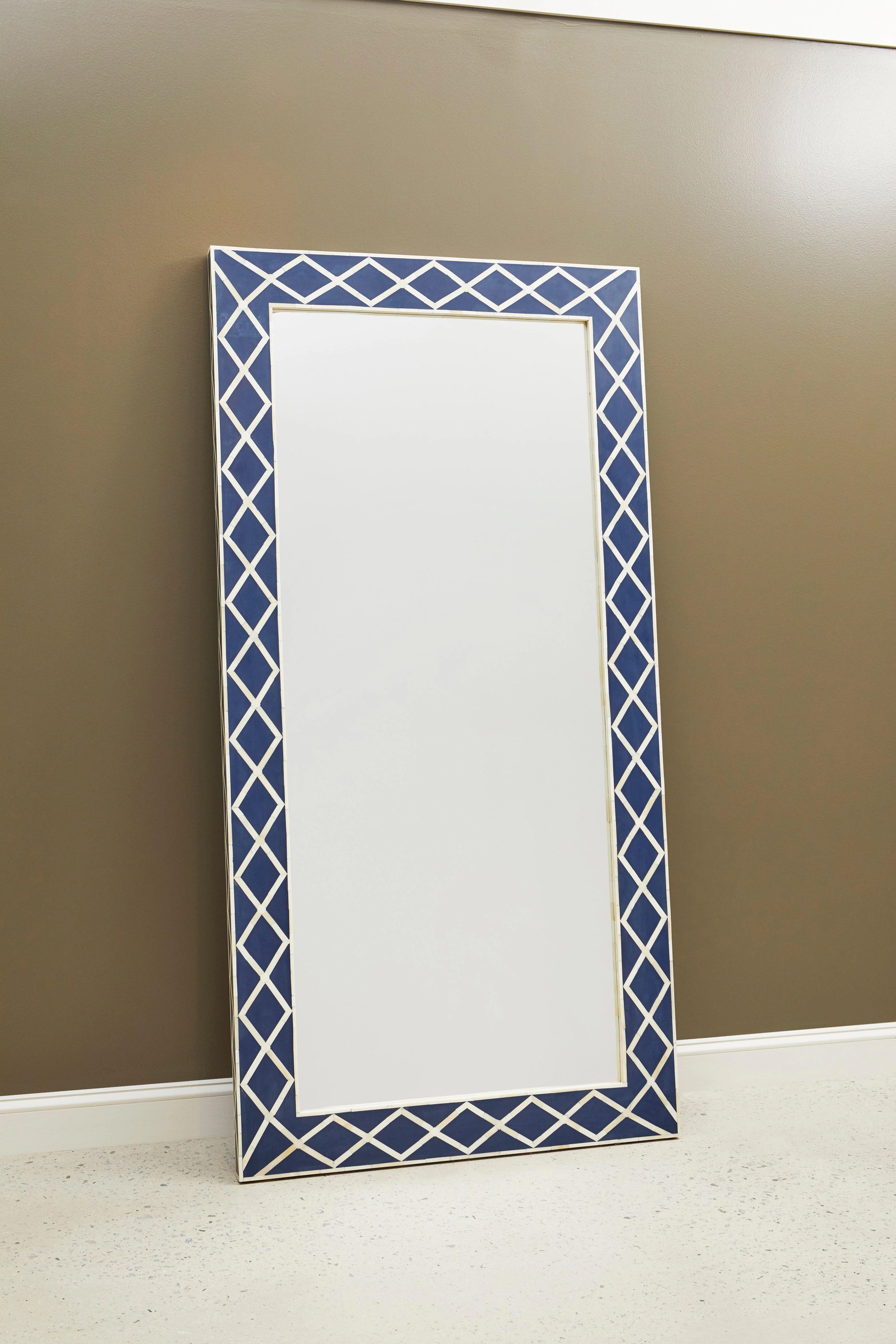 Navy Blue Floor Mirror - Remutear