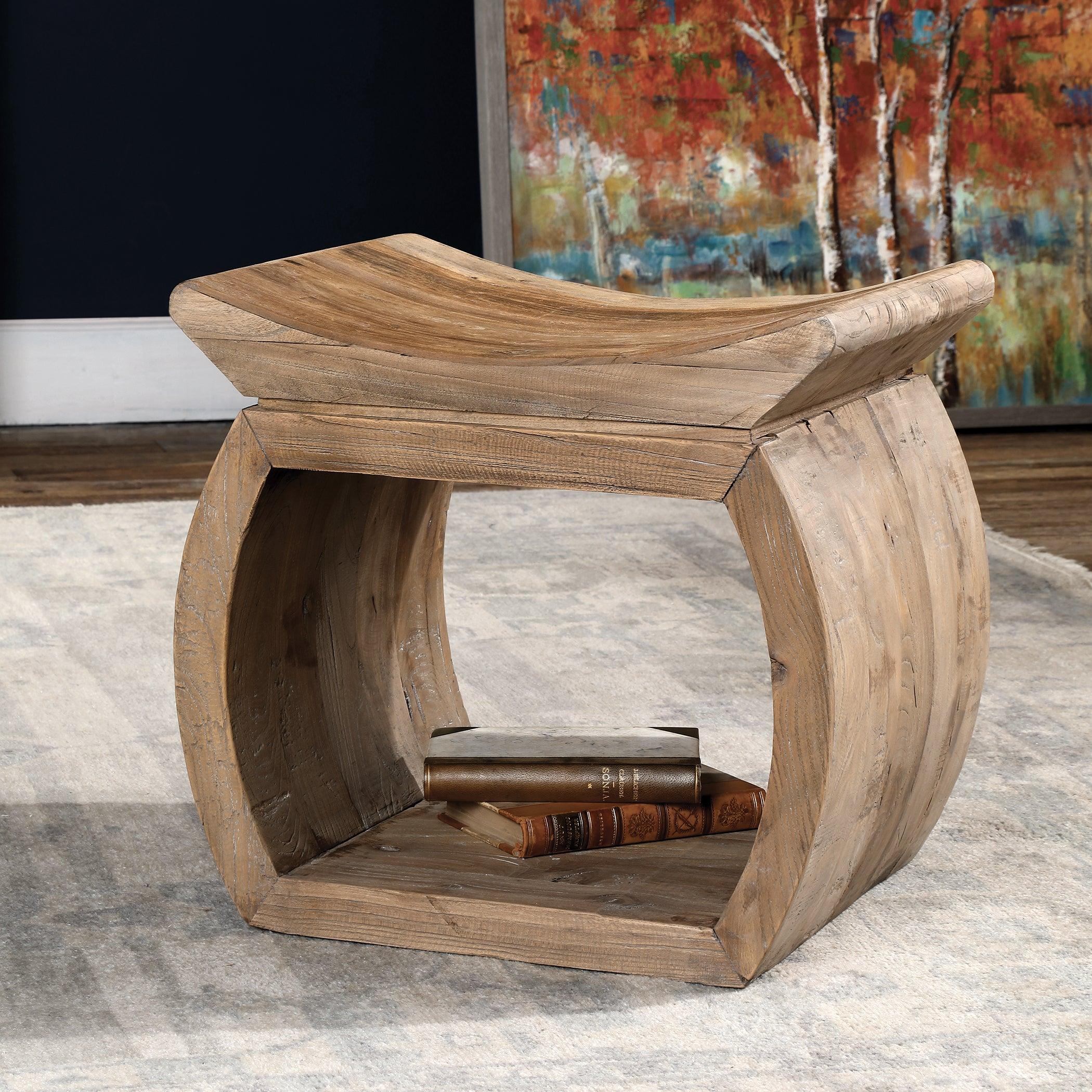 CONNOR ELM ACCENT STOOL - Remutear