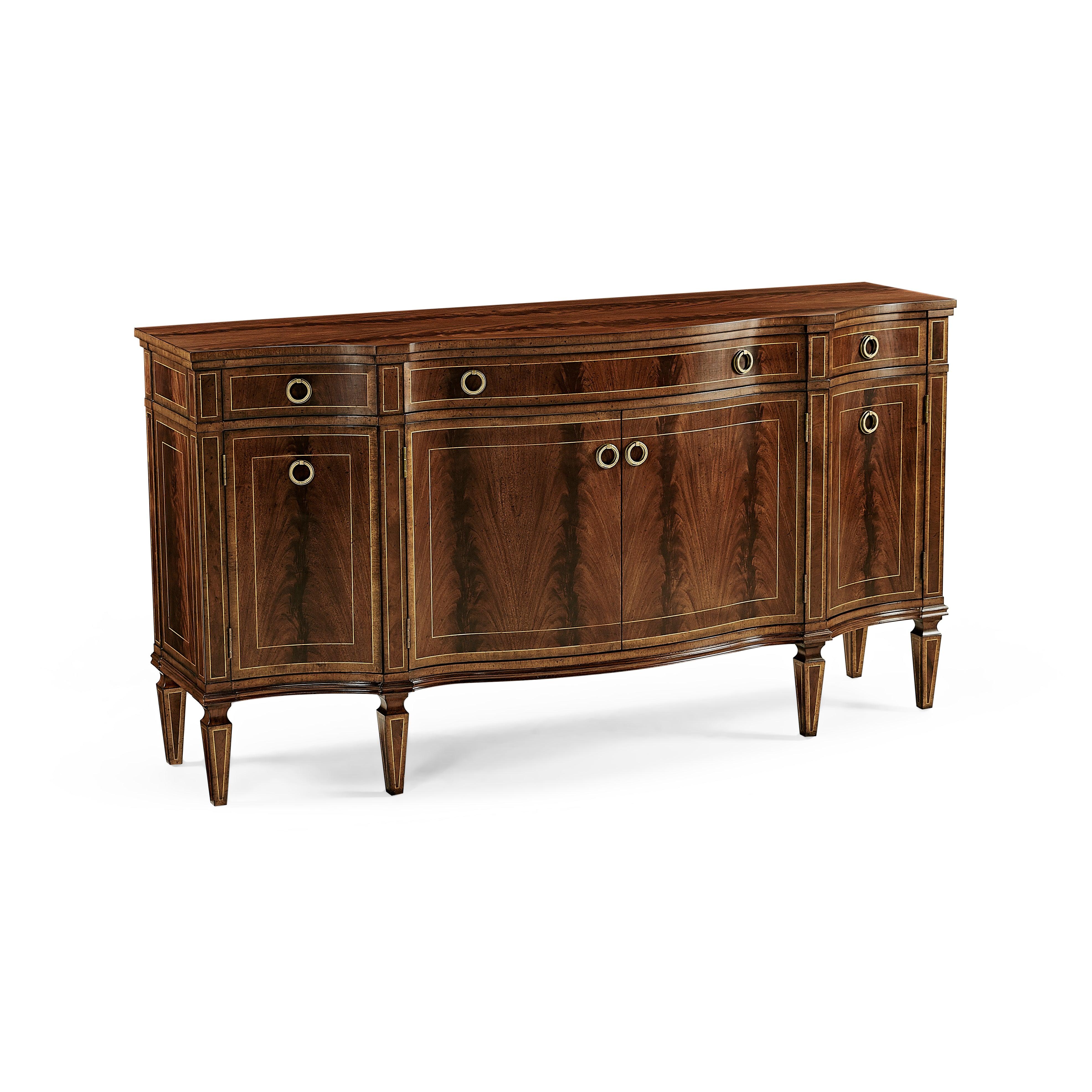 Buckingham Serpentine Mahogany Credenza - Remutear