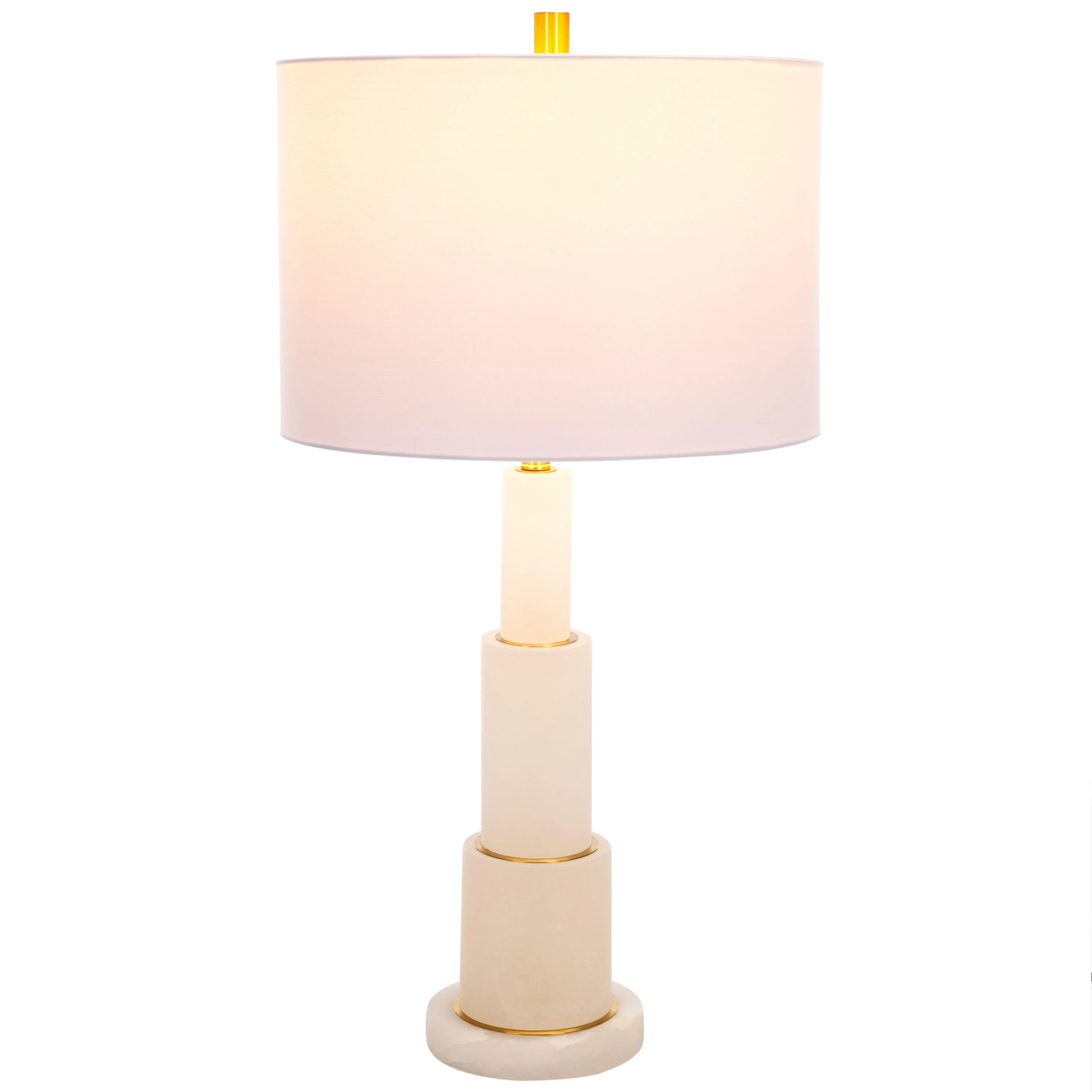 GARDINER ALABASTER TIERED TABLE LAMP - Remutear