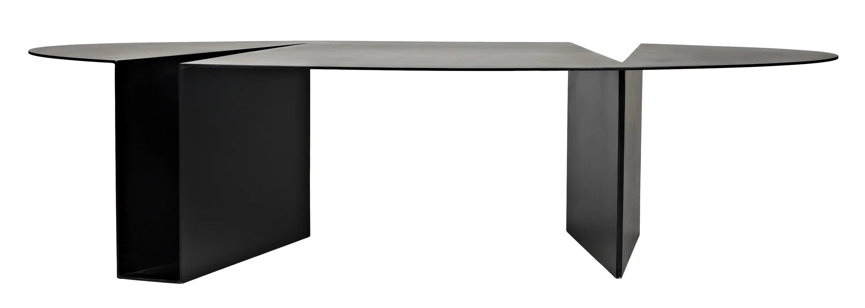 Minerva Coffee Table, Black Steel - Remutear