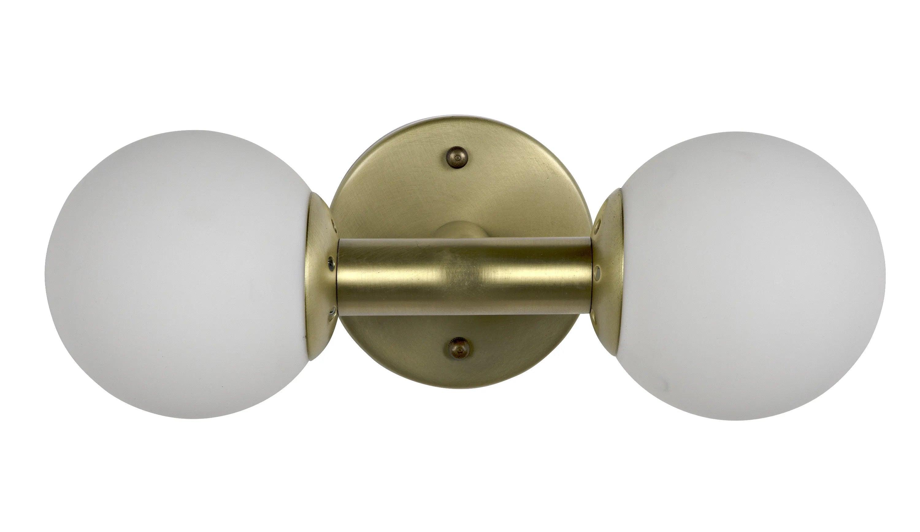 Antiope Sconce, Antique Brass and Glass - Remutear