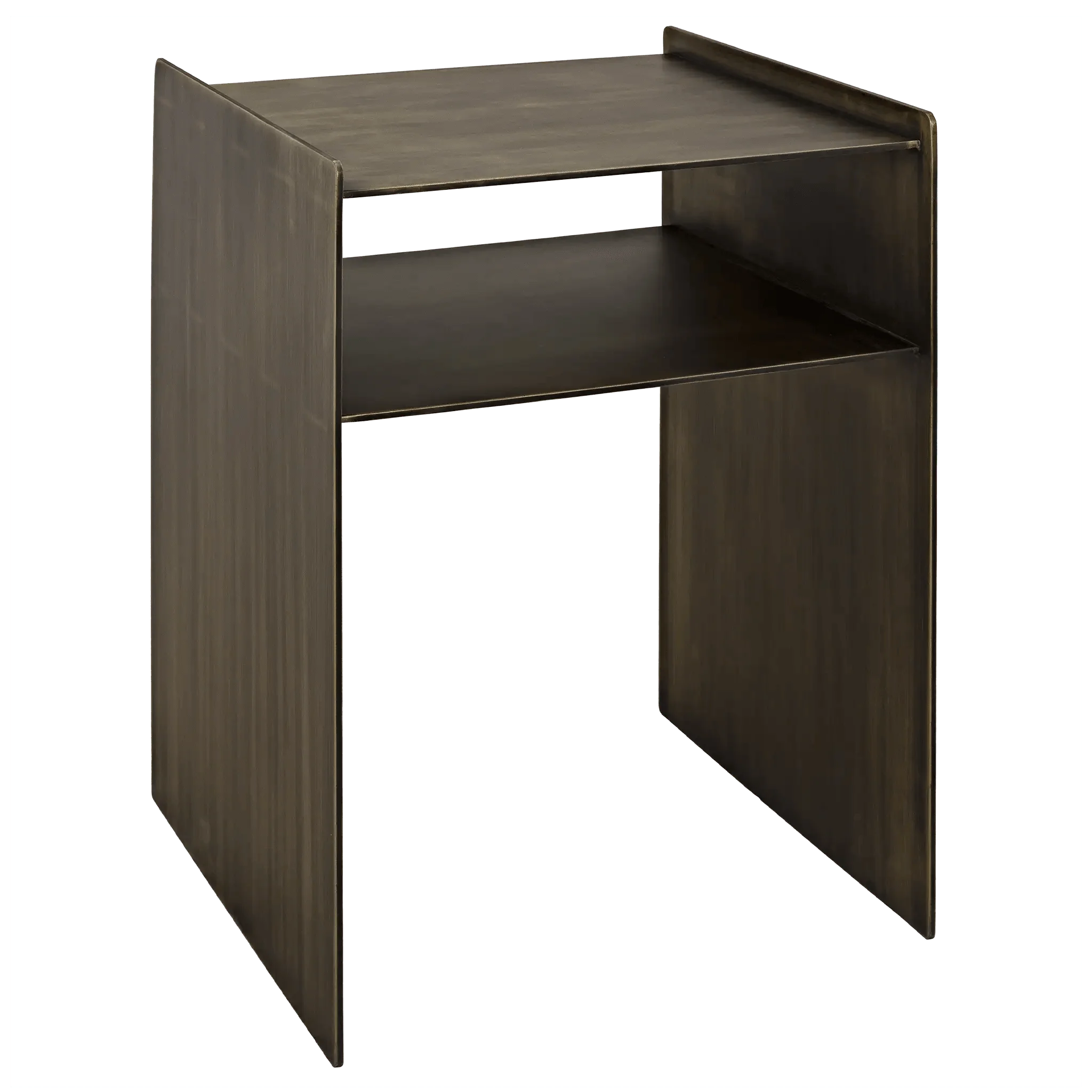 Cyrus Side Table, Aged Brass - Remutear