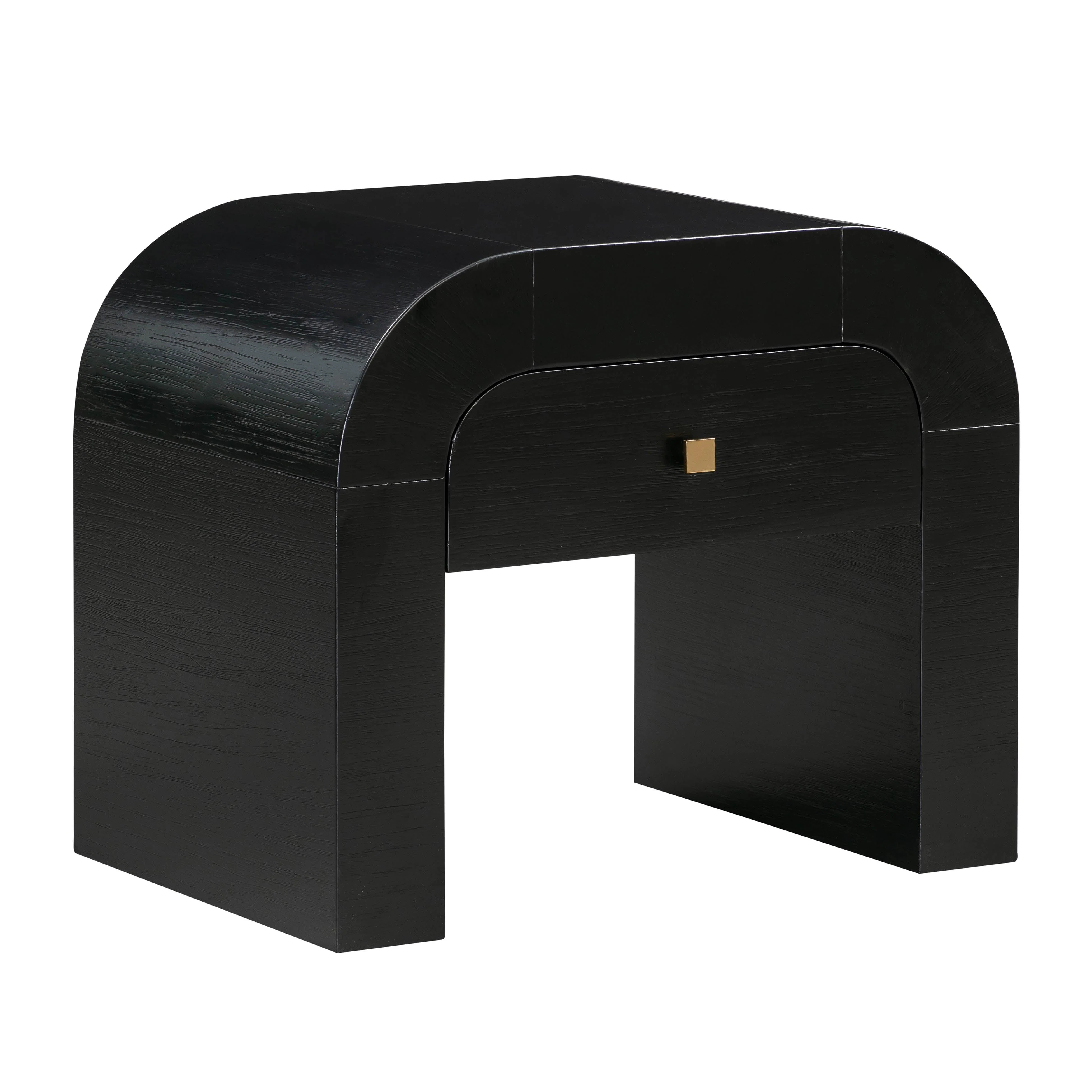 Hump Black Nightstand - Remutear