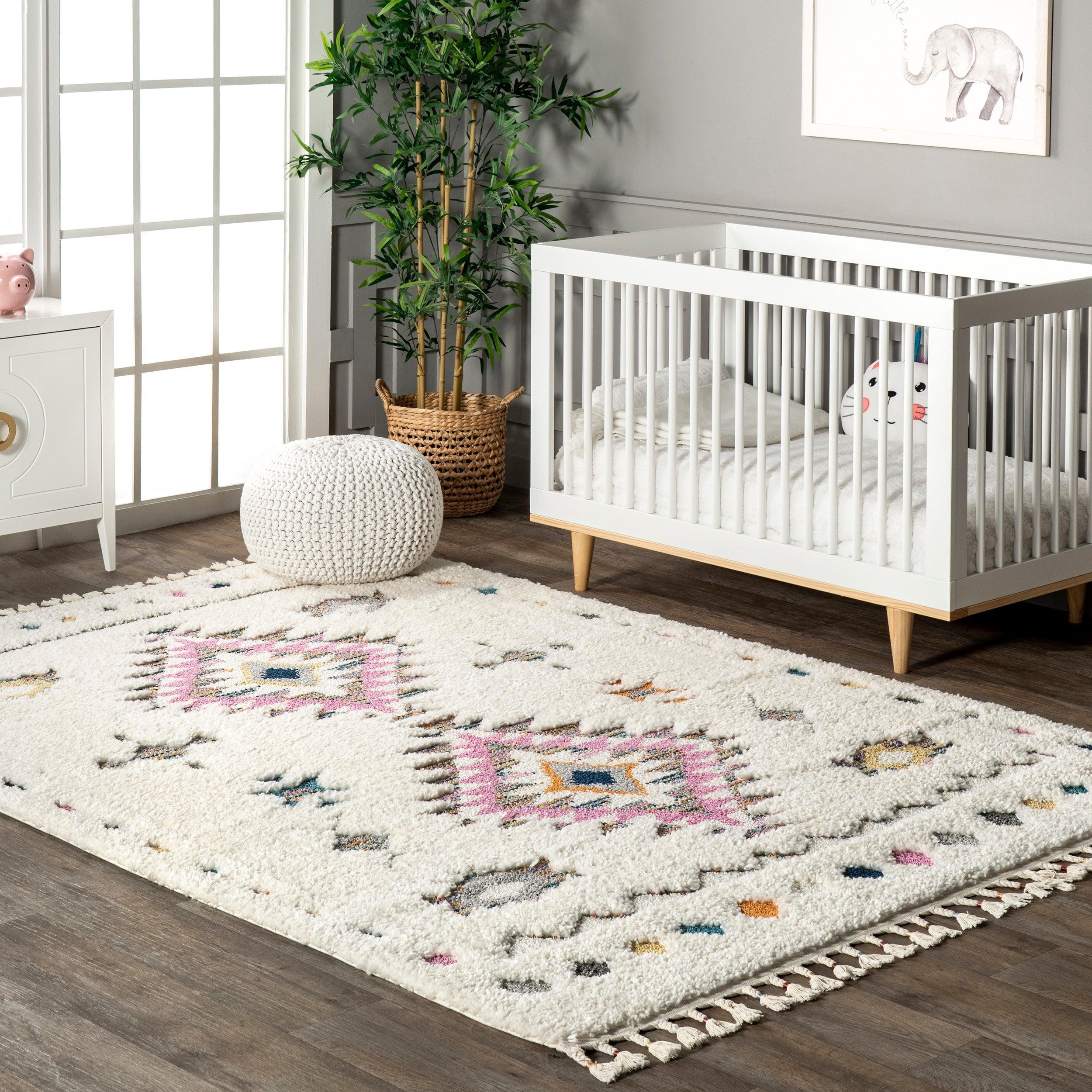 Jocelyn Tribal Shag Tasseled Area Rug - Remutear