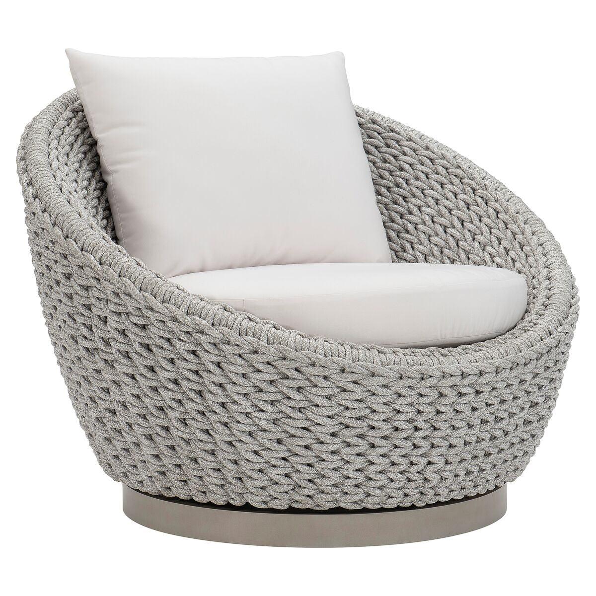 SAVAII SWIVEL CHAIR ROPE WEAVE - Remutear
