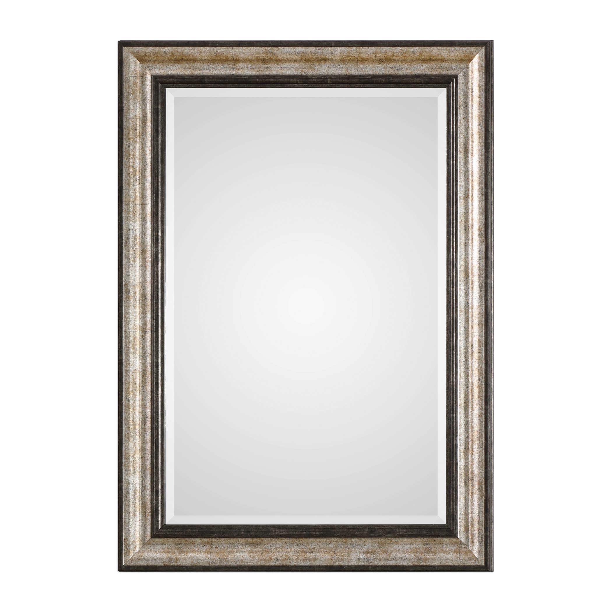 SHEFFORD ANTIQUED SILVER MIRROR - Remutear