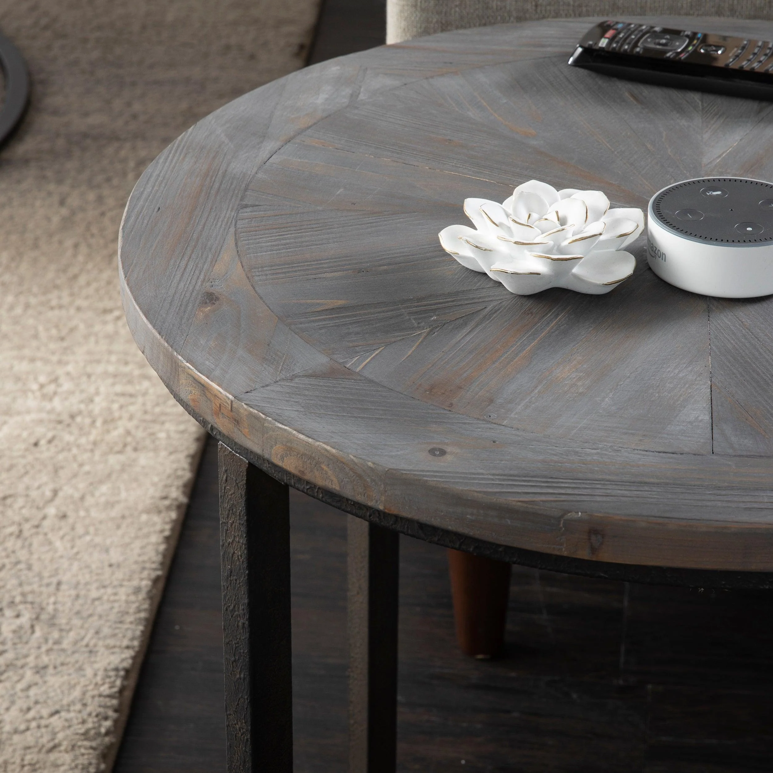 Landsmill Round Industrial End Table - Remutear
