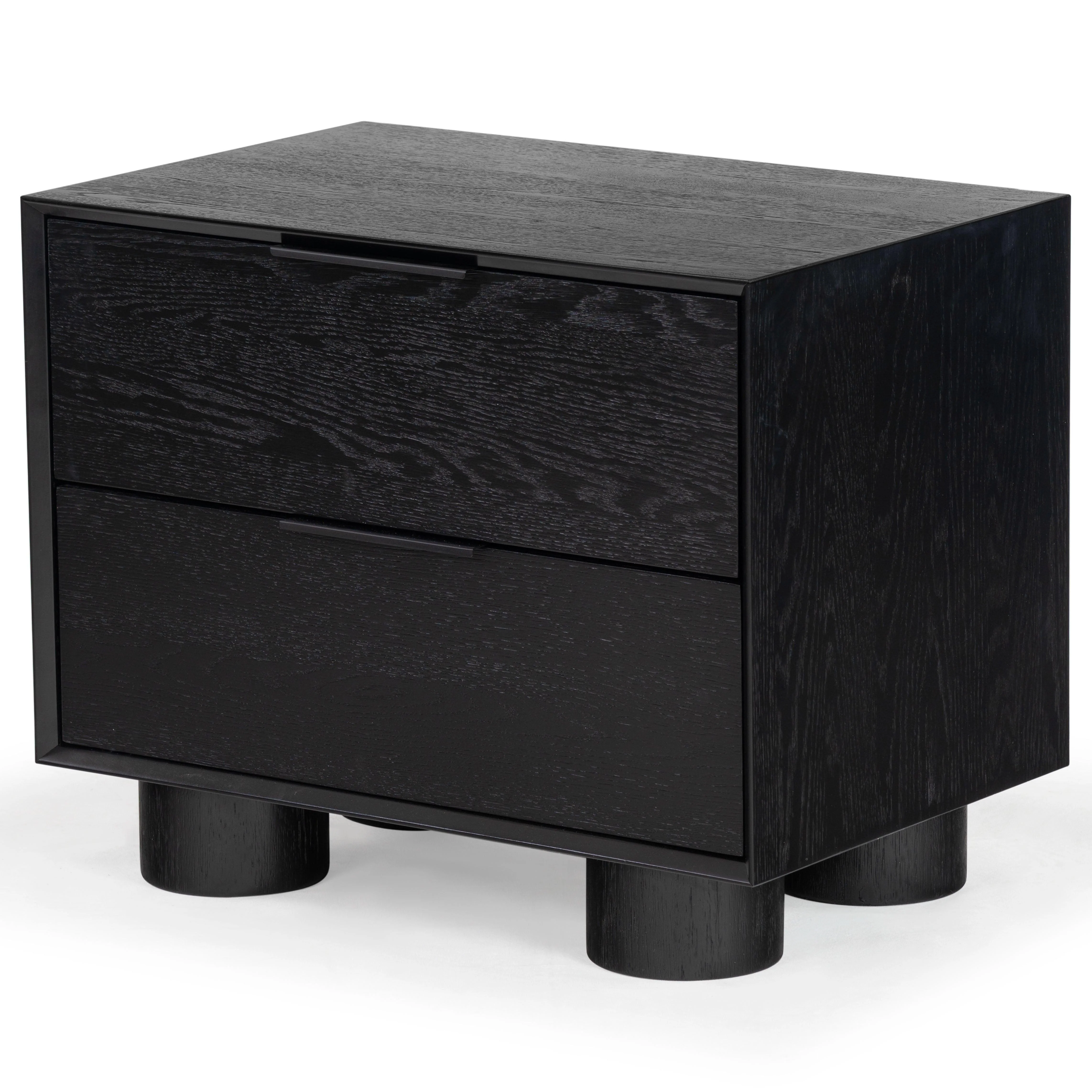 Addyson Wood 2 Drawer Nightstand - Remutear