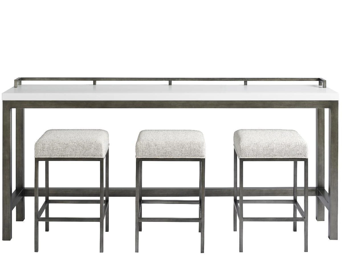 Curated Essence Console Table with Stools - Remutear