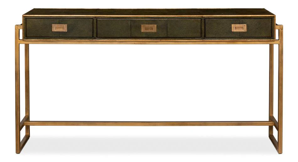 Shagreen Console Table - Leaf - Remutear