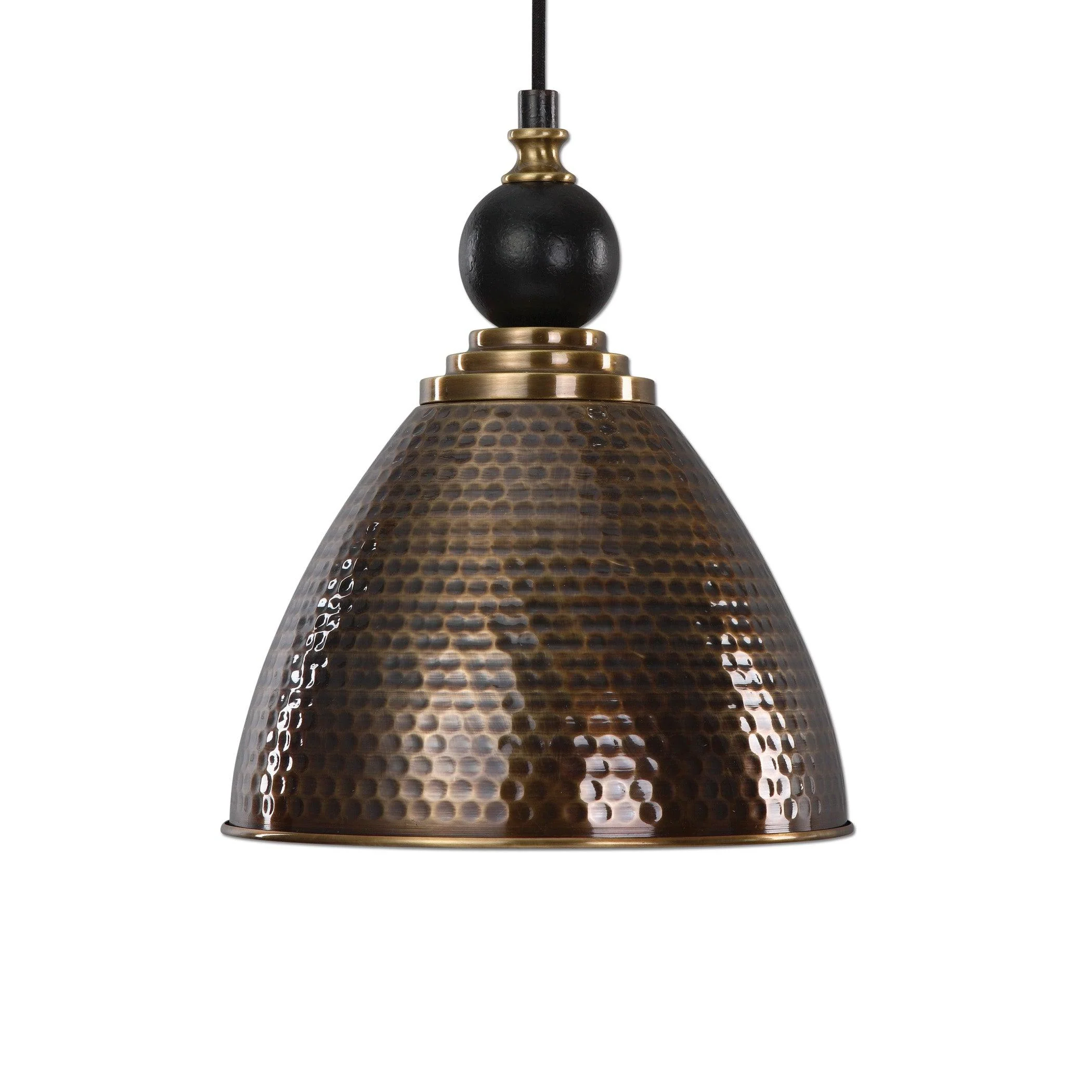ADASTRA 1 LIGHT ANTIQUE BRASS PENDANT - Remutear