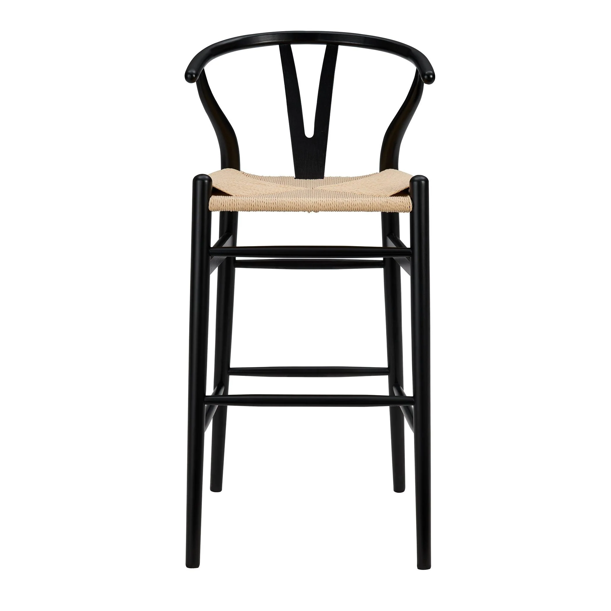 Evela-B Bar Stool and Natural Rush Seat - Remutear
