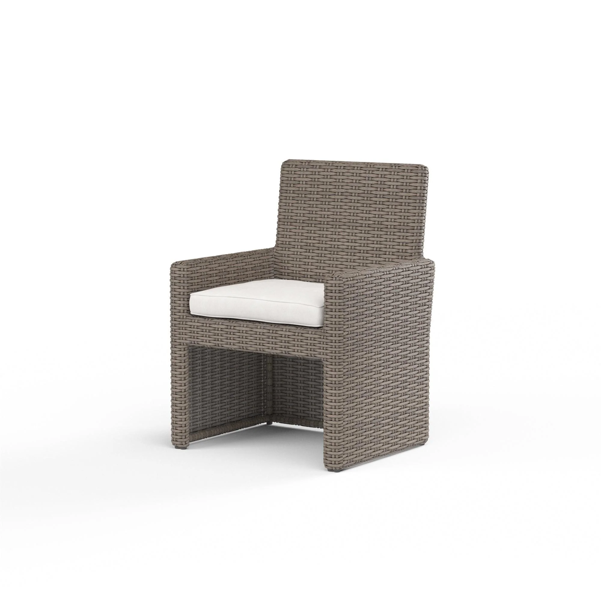 Coronado Dining Chair in Canvas Flax w/ Self Welt - Remutear