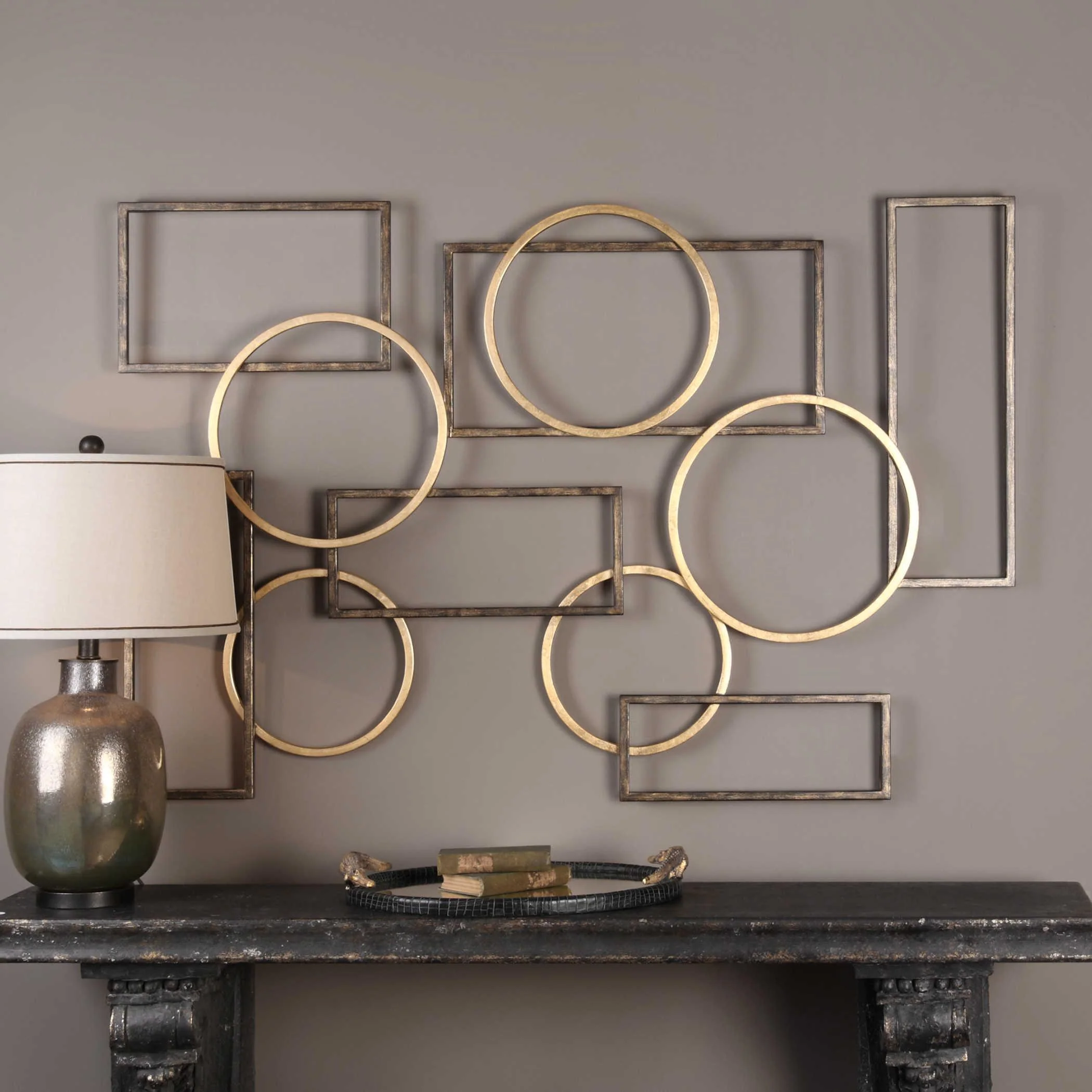 ELIAS BRONZE AND GOLD WALL ART - Remutear