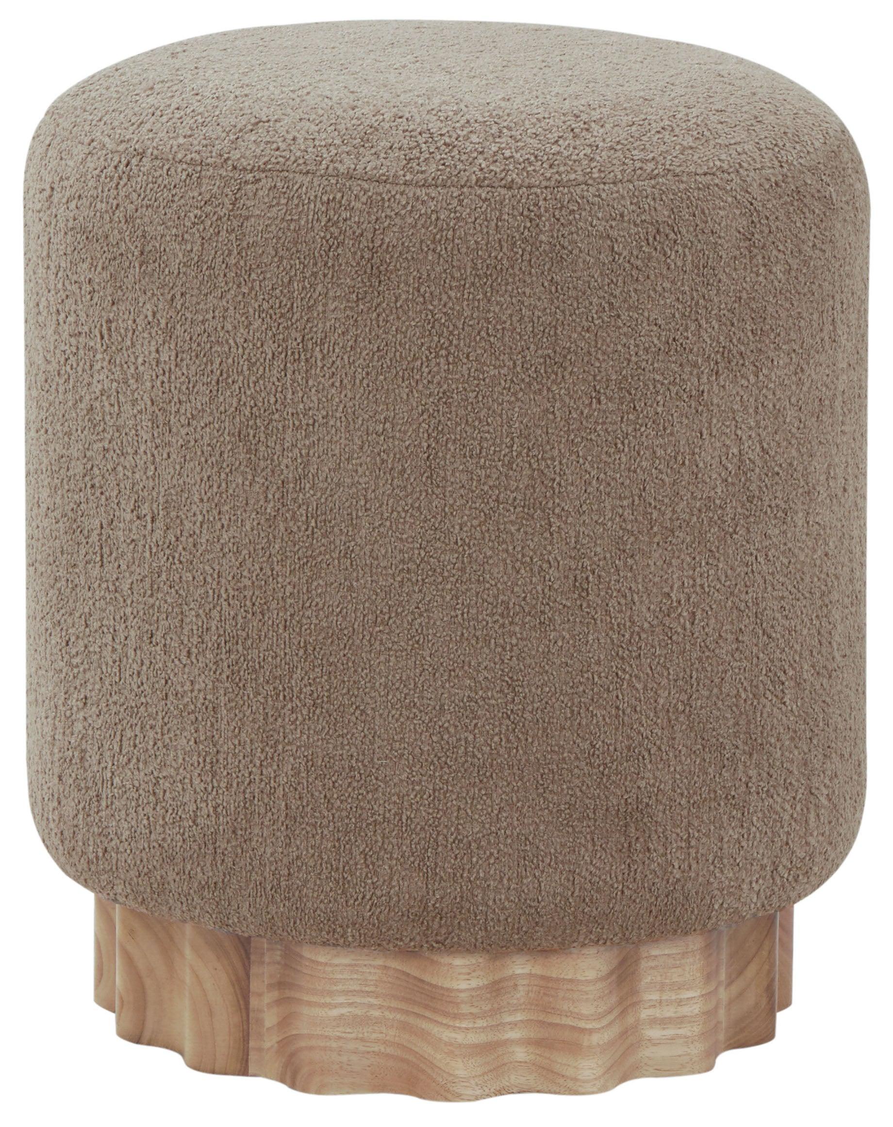 Nikolas Round Boucle Ottoman - Remutear