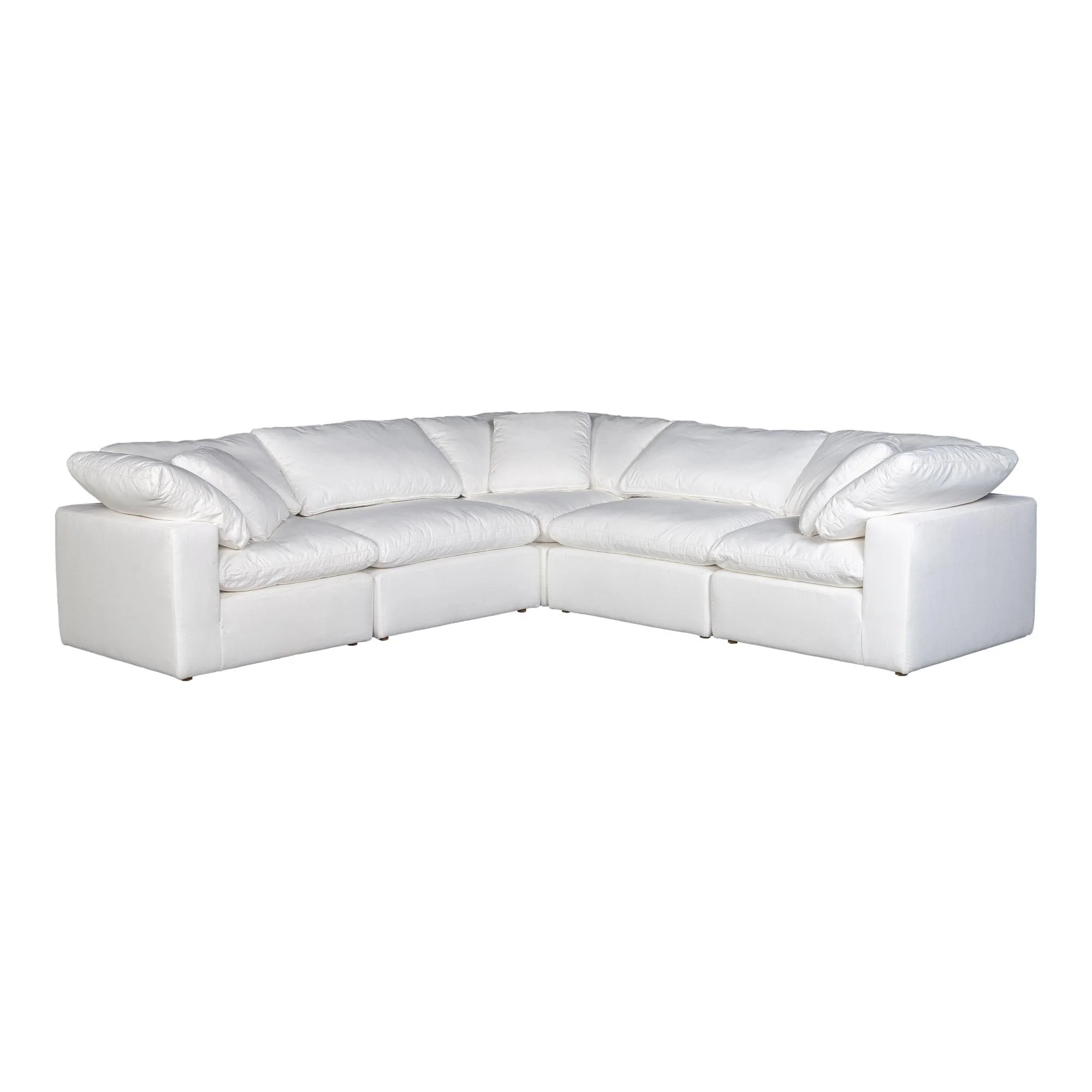 Terra Condo Classic L Modular Sectional Performance Fabric White - Remutear