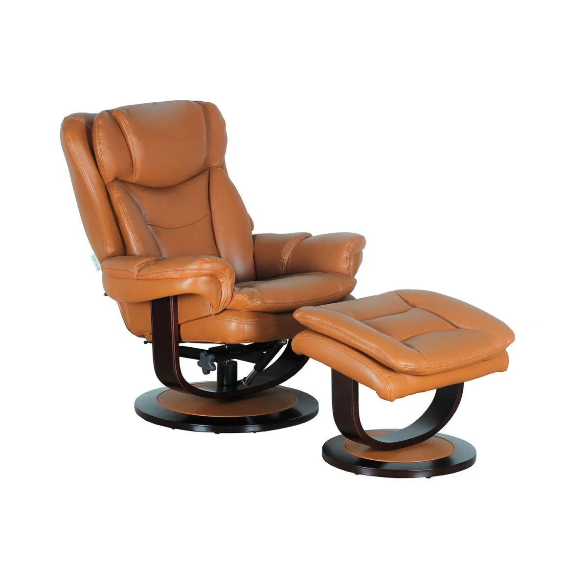 Roscoe Swivel Pedestal Recliner w/Ottoman - Remutear